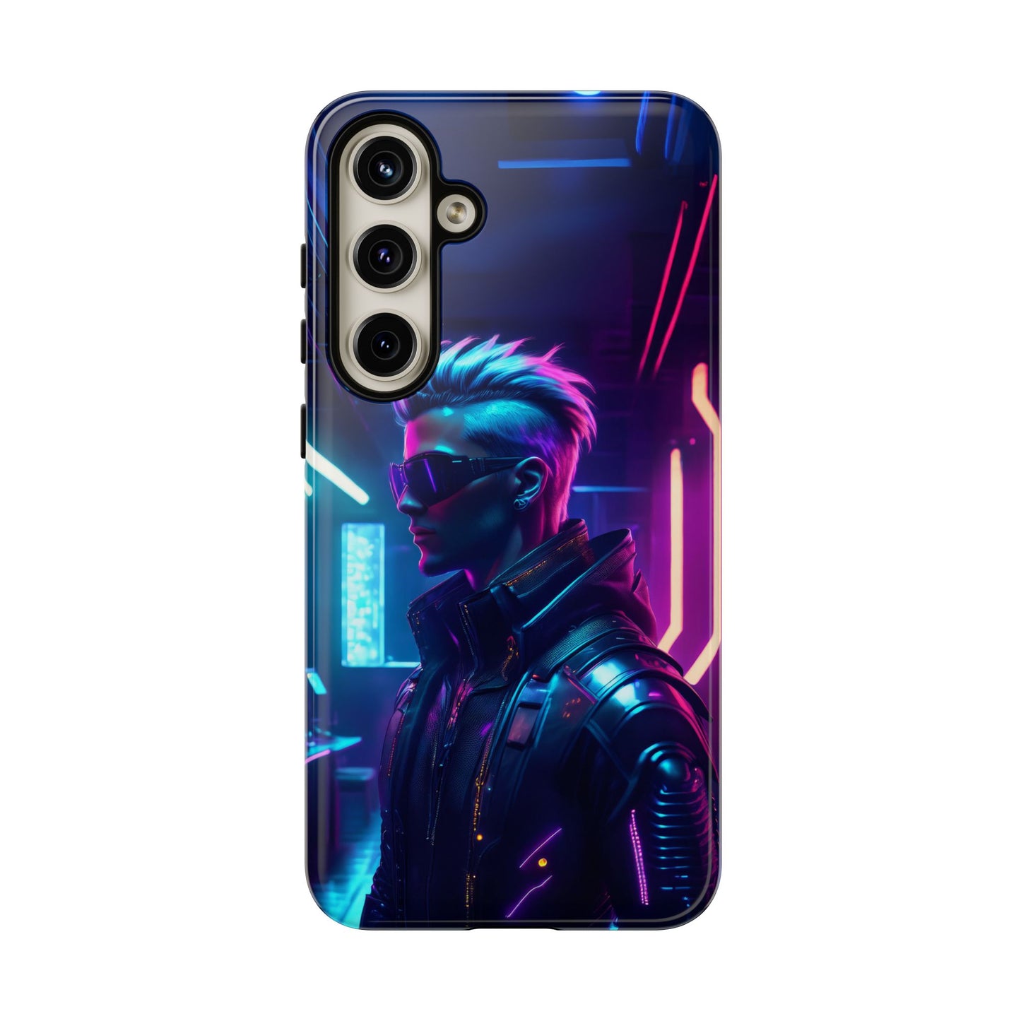 Futuristic Cyberpunk Male Cell Phone Case 002