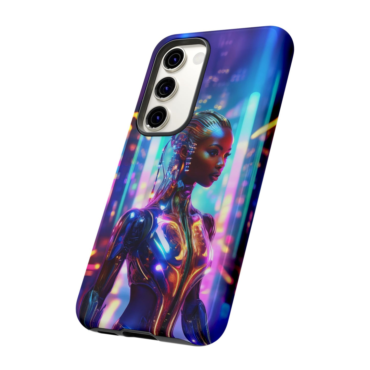 Futuristic Human Android Hybrid Cell Phone Case 018