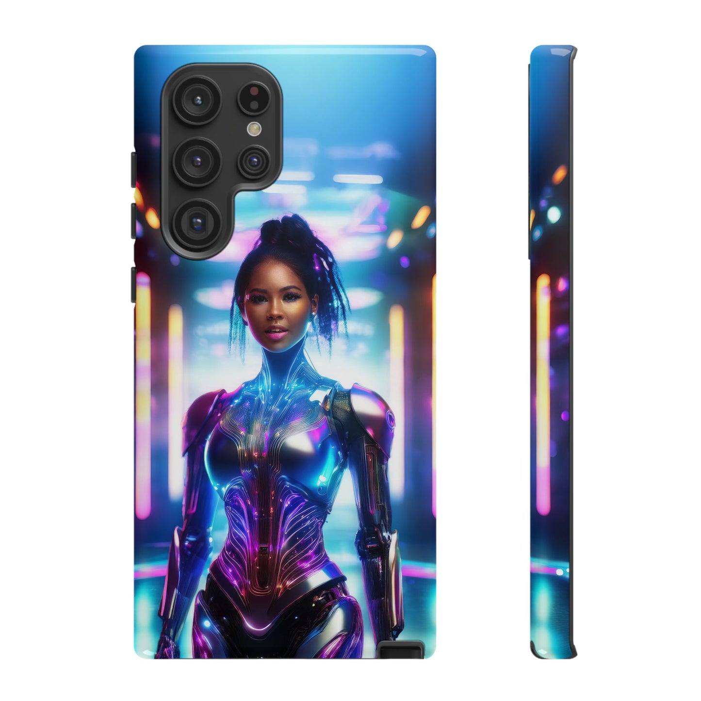 Futuristic Human Android Hybrid Cell Phone Case 009