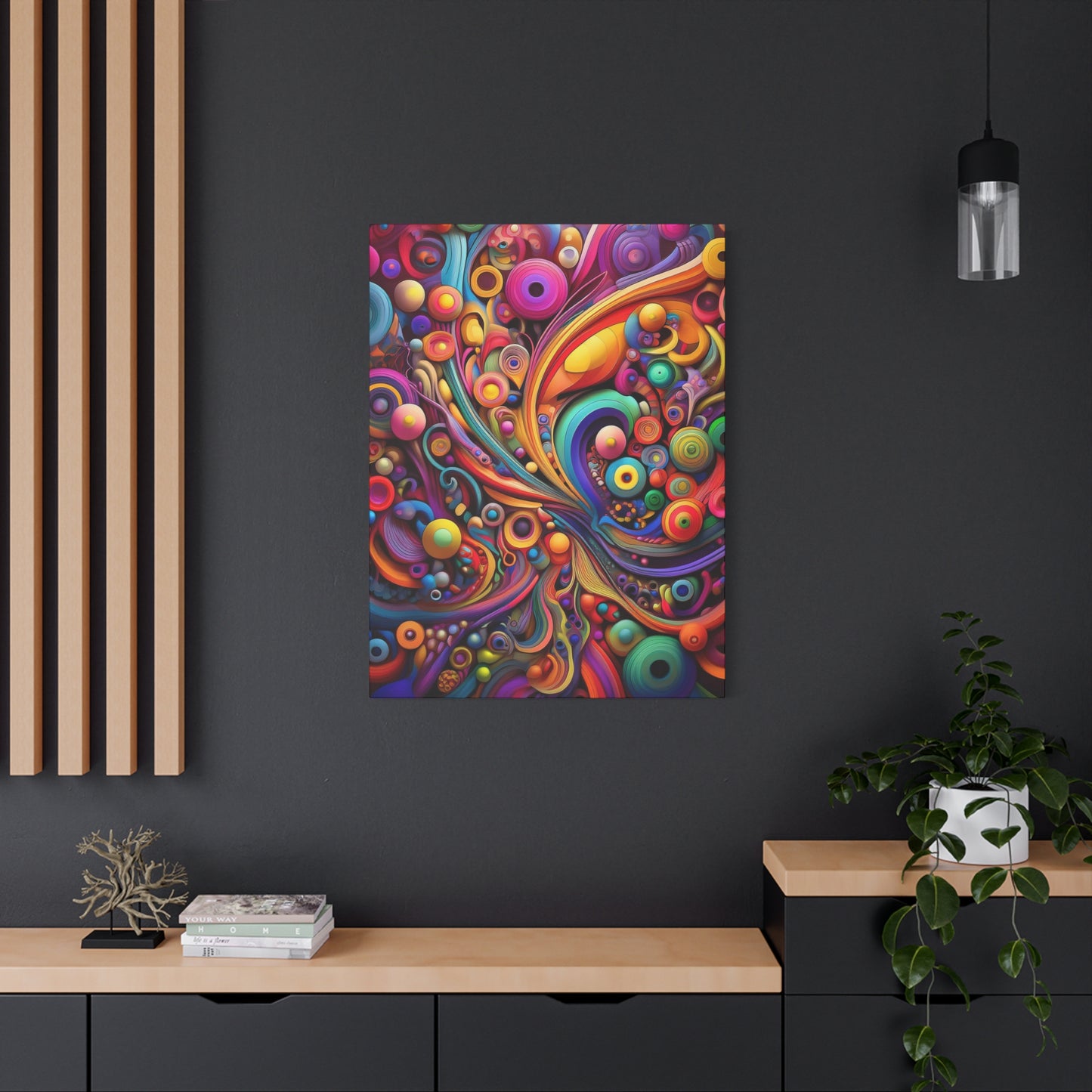 Psychedelic Dream Canvas Wall Art - Colorful Home Decor