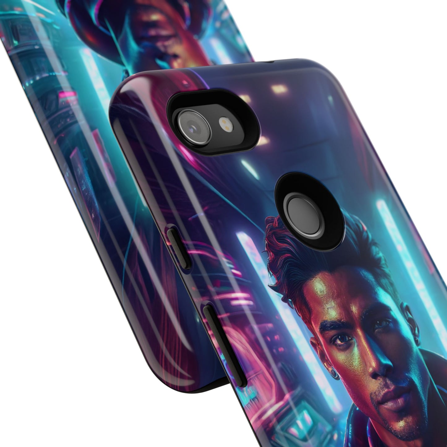 Futuristic Cyberpunk Male Cell Phone Case 007