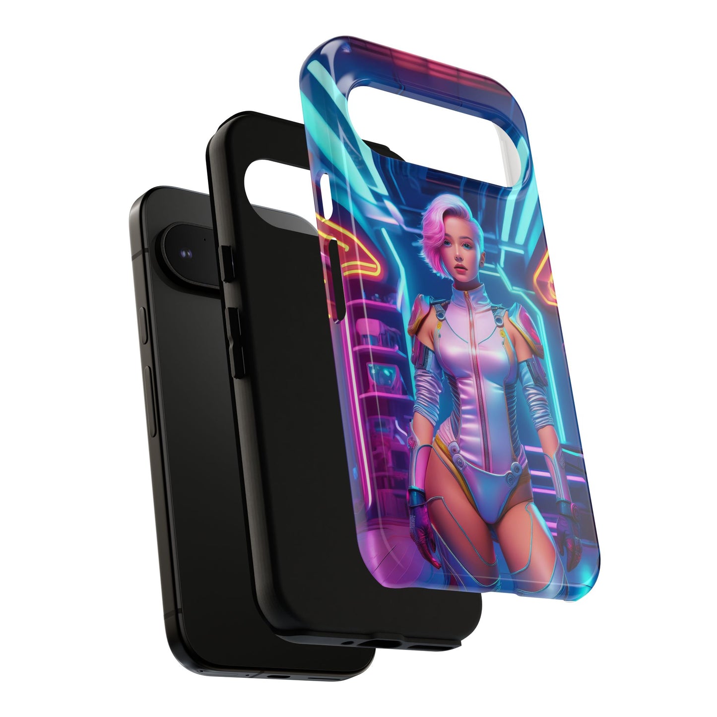 Futuristic Cyberpunk Female Cell Phone Case 002