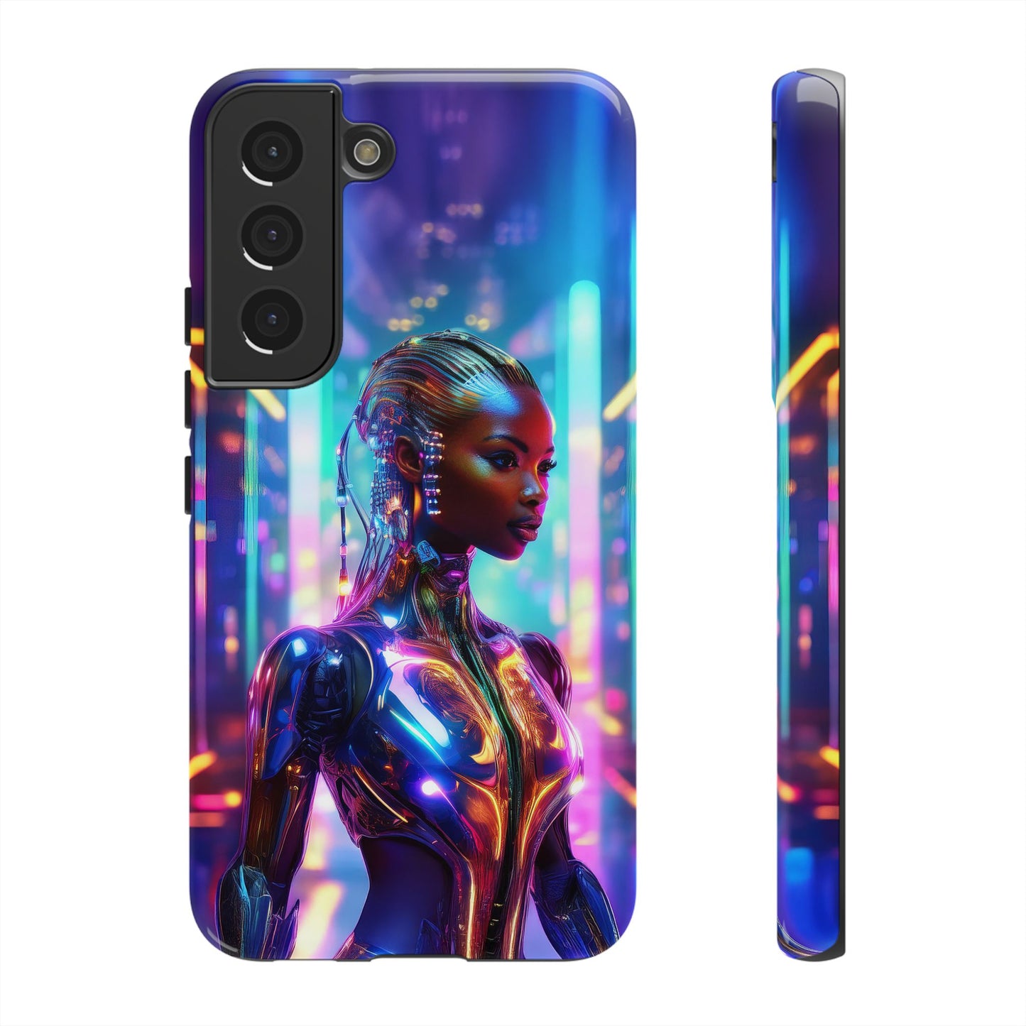 Futuristic Human Android Hybrid Cell Phone Case 018