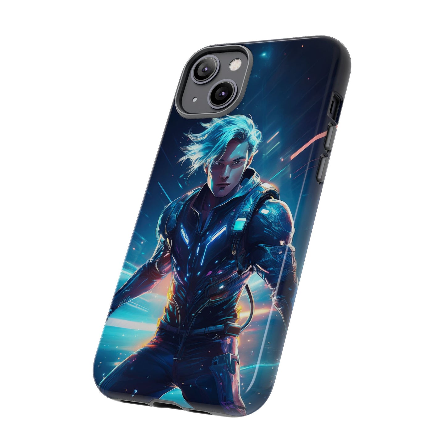 Futuristic Cyberpunk Male Cell Phone Case 024