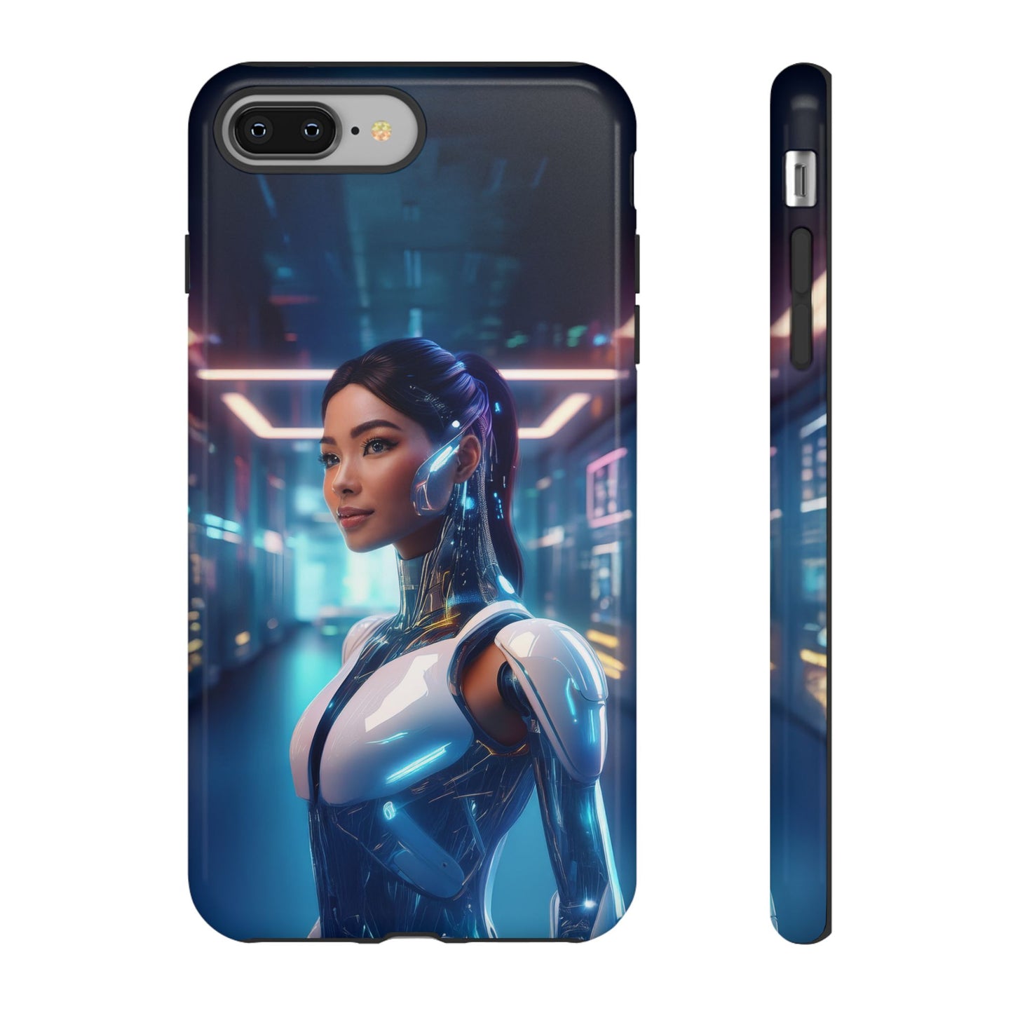 Futuristic Human Android Hybrid Cell Phone Case 005