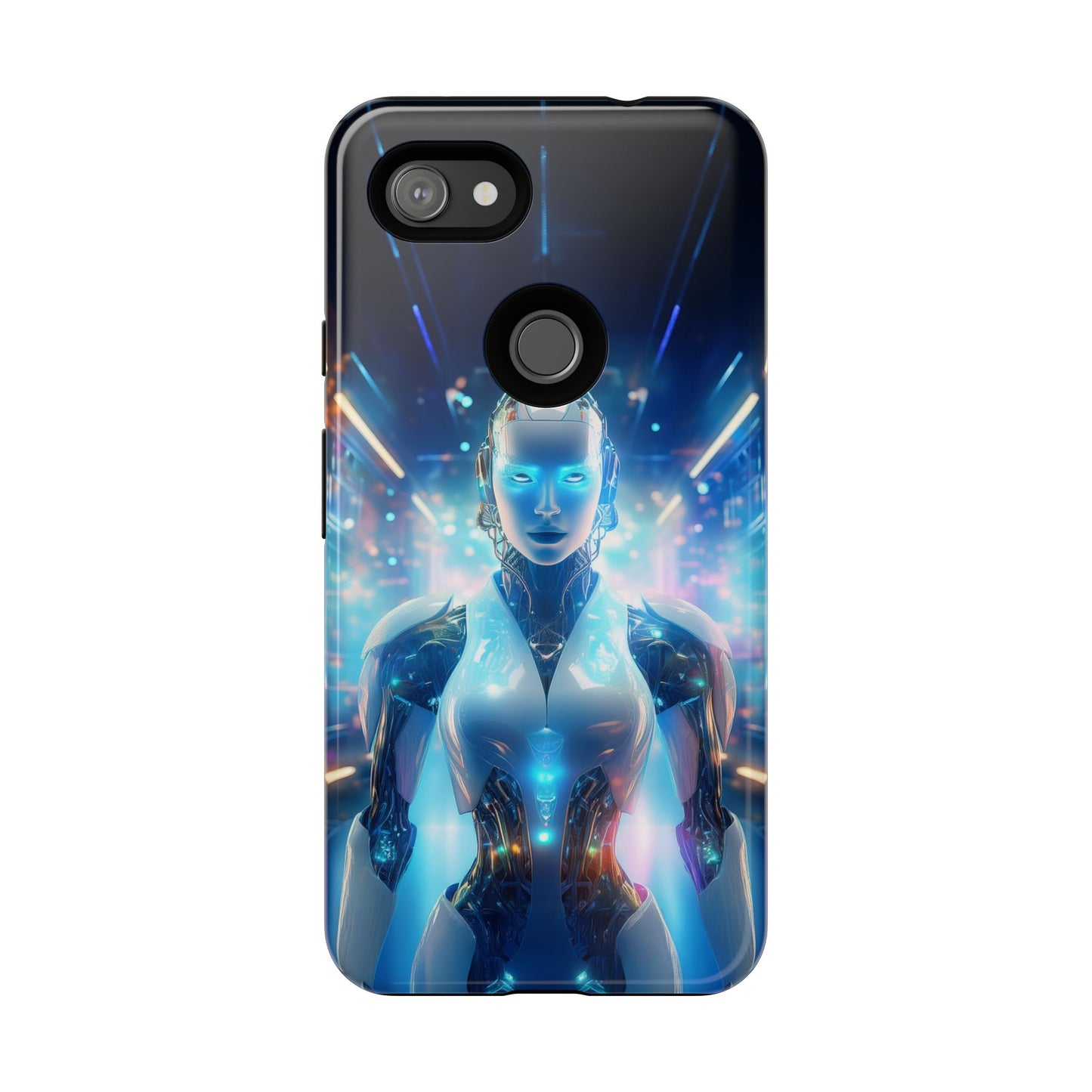 Futuristic Human Android Hybrid Cell Phone Case 012