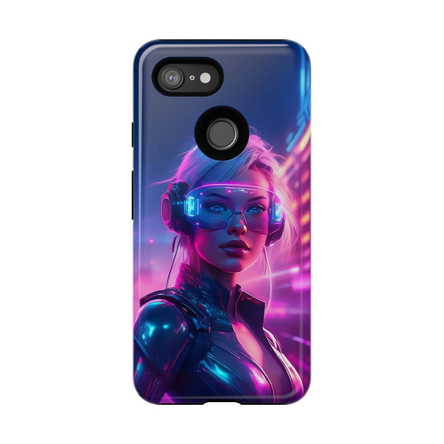 Futuristic Cyberpunk Female Cell Phone Case 029