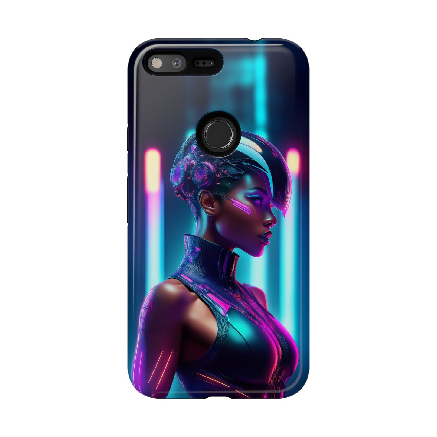 Futuristic Cyberpunk Female Cell Phone Case 021