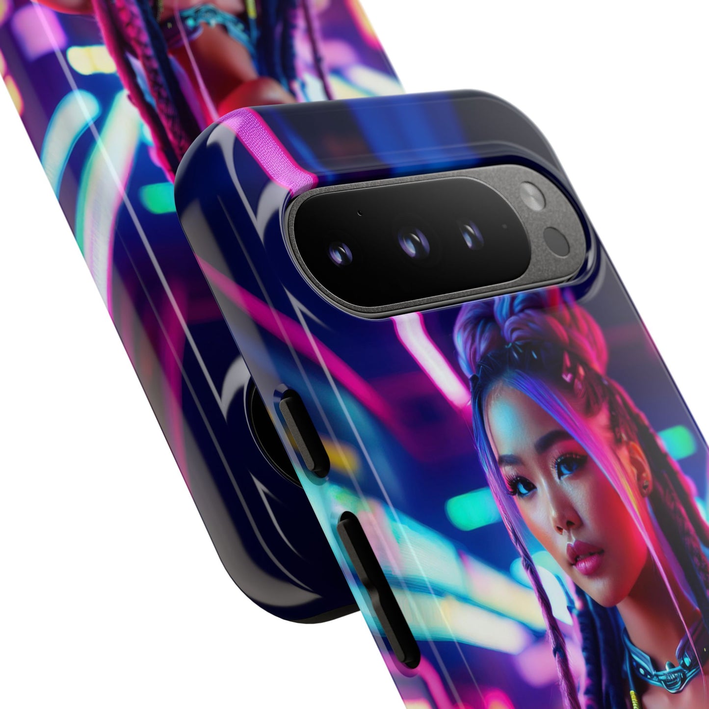 Futuristic Cyberpunk Female Cell Phone Case 008