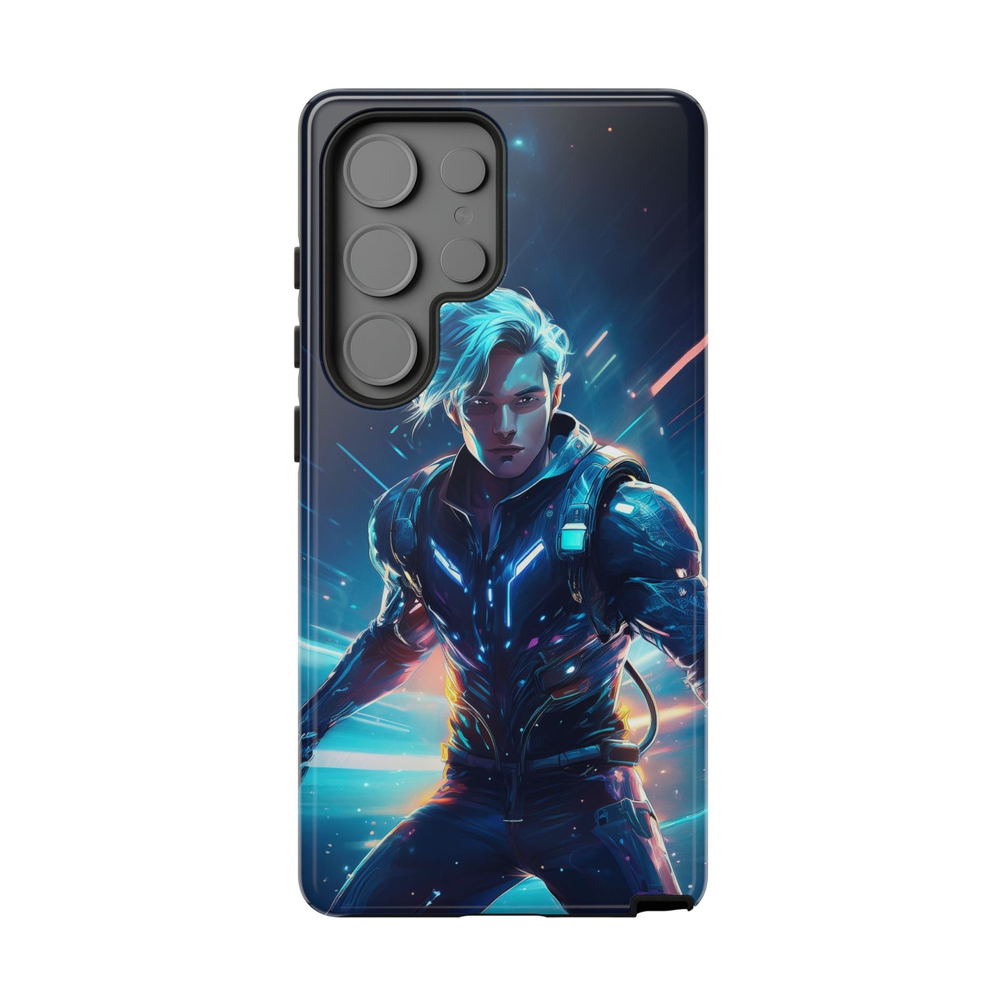 Futuristic Cyberpunk Male Cell Phone Case 024