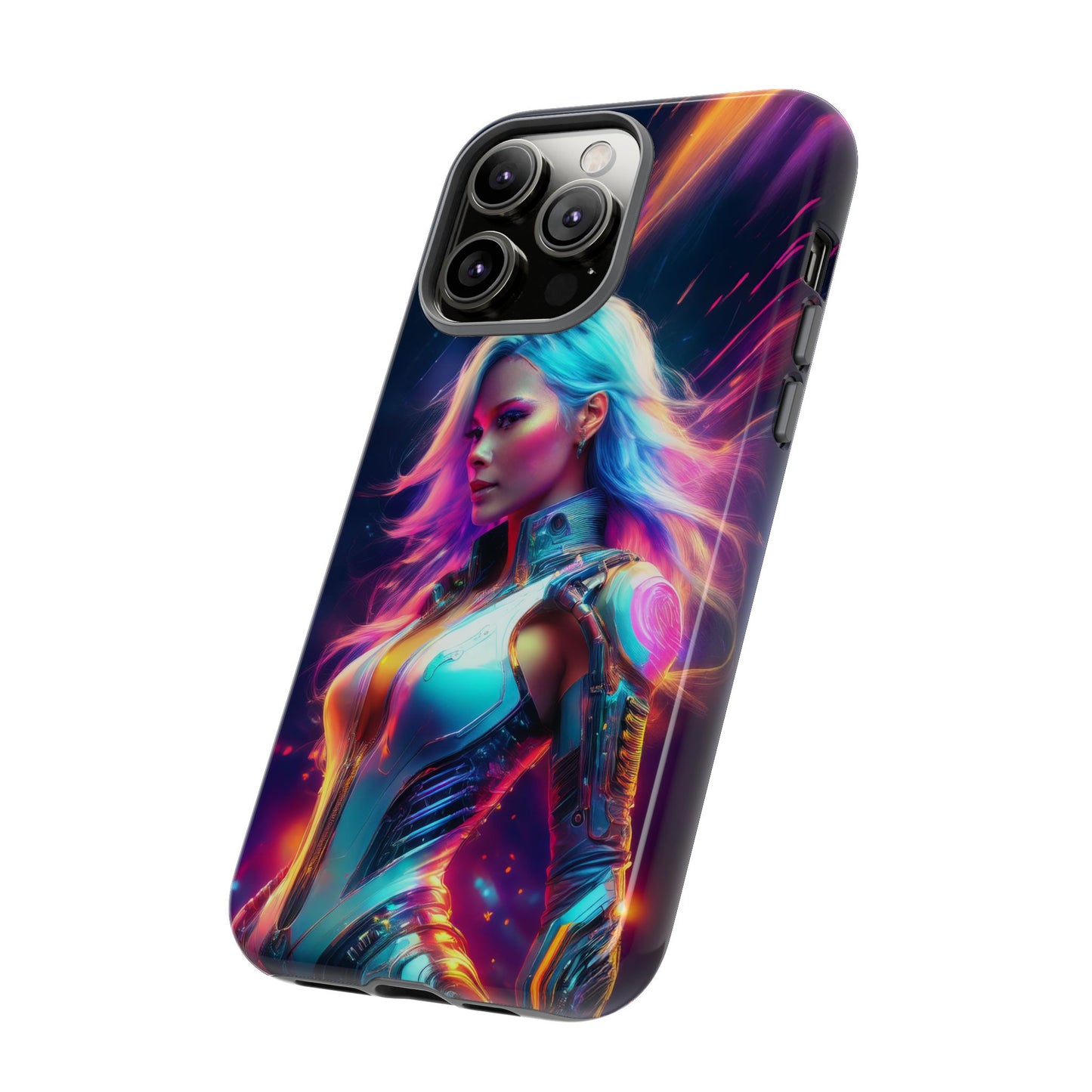 Futuristic Cyberpunk Female Cell Phone Case 012