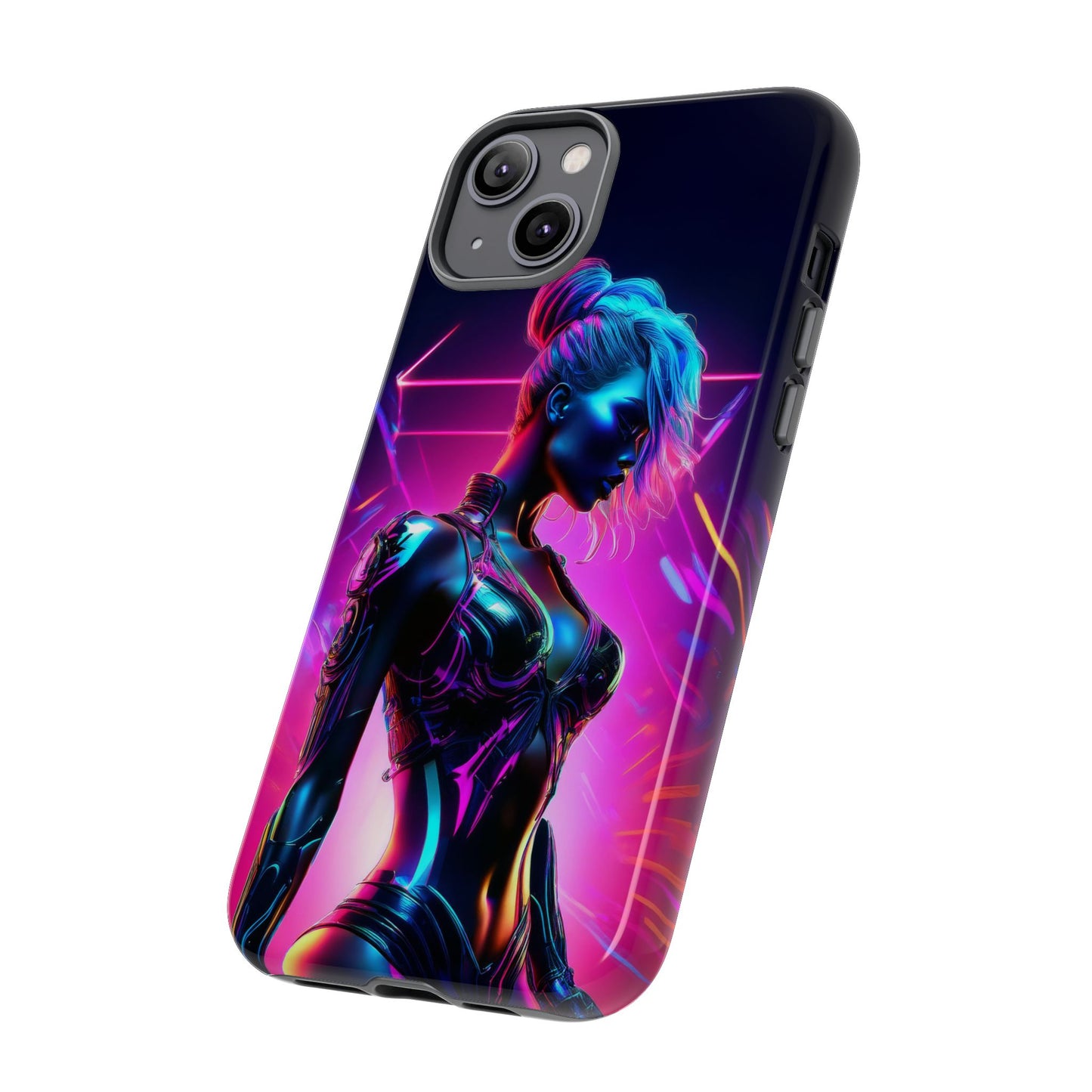 Futuristic Cyberpunk Female Cell Phone Case 017