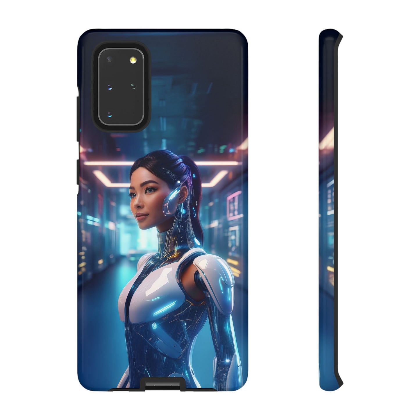 Futuristic Human Android Hybrid Cell Phone Case 005