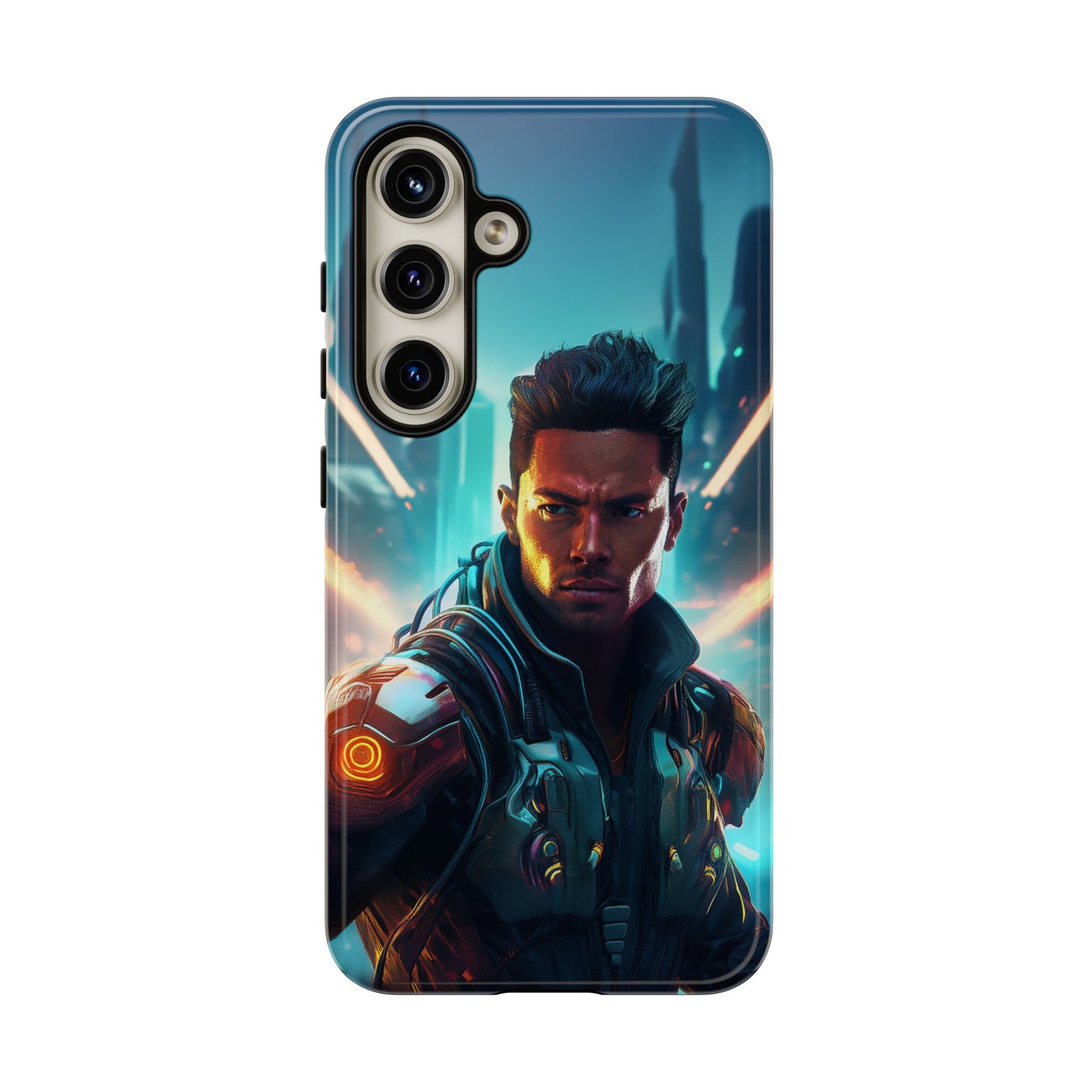 Futuristic Cyberpunk Male Cell Phone Case 015