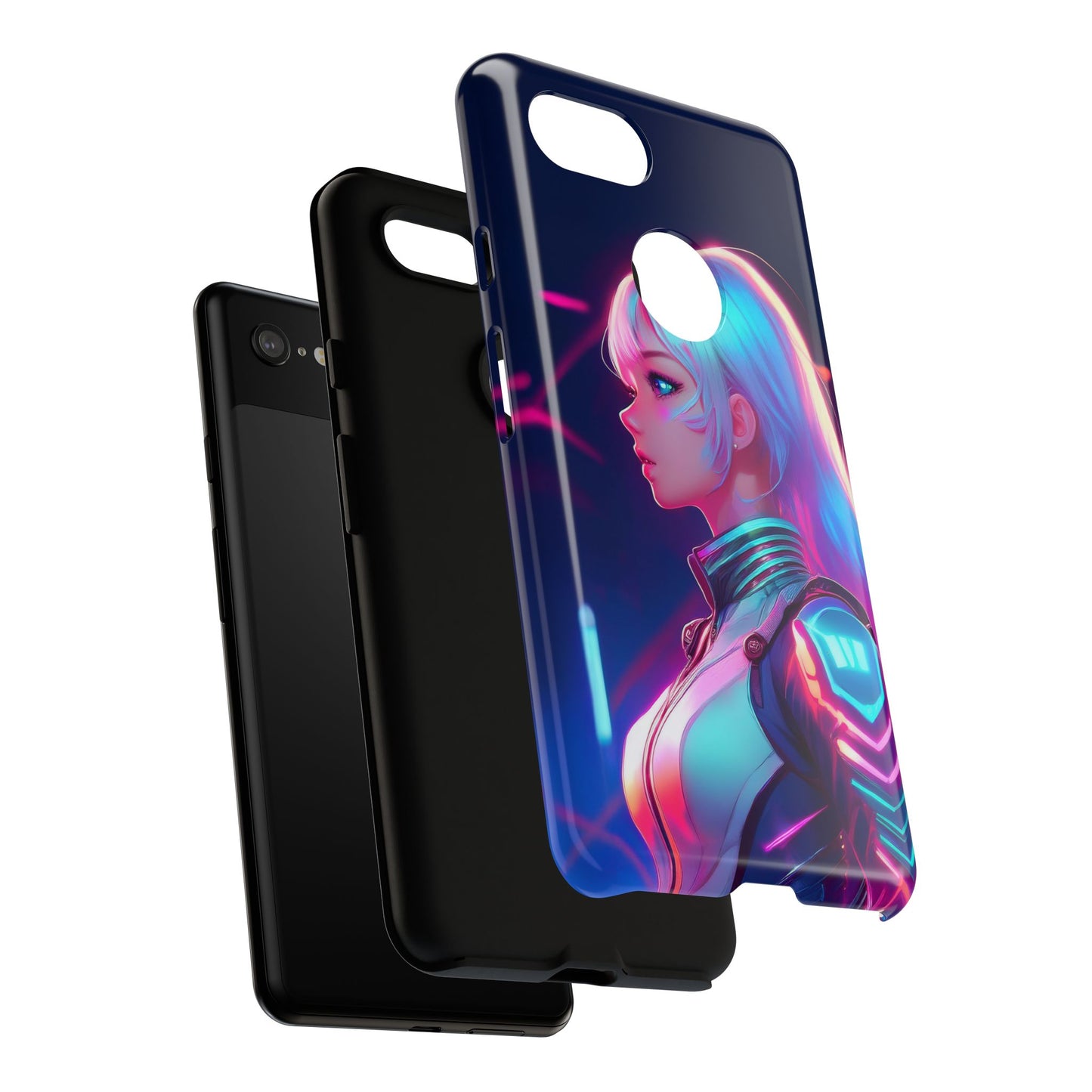 Futuristic Cyberpunk Female Cell Phone Case 009