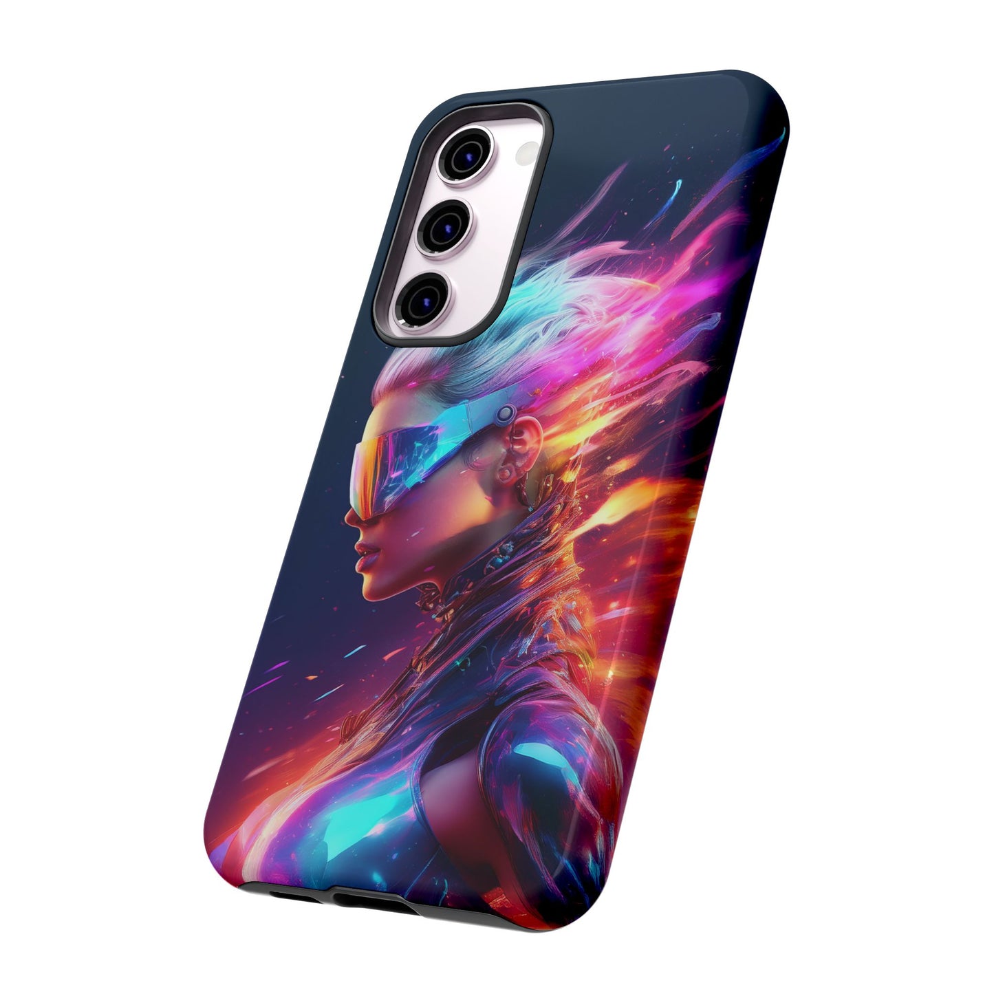 Futuristic Cyberpunk Female Cell Phone Case 025