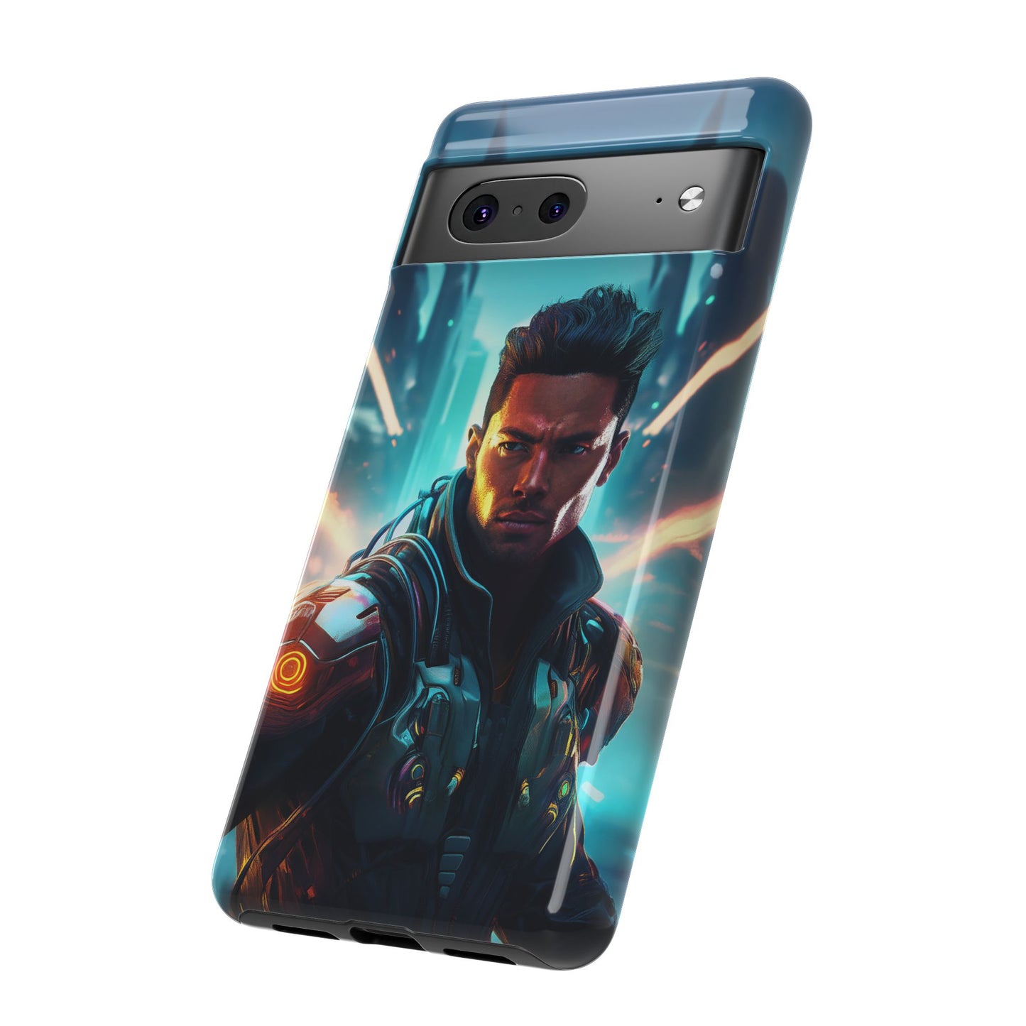 Futuristic Cyberpunk Male Cell Phone Case 015