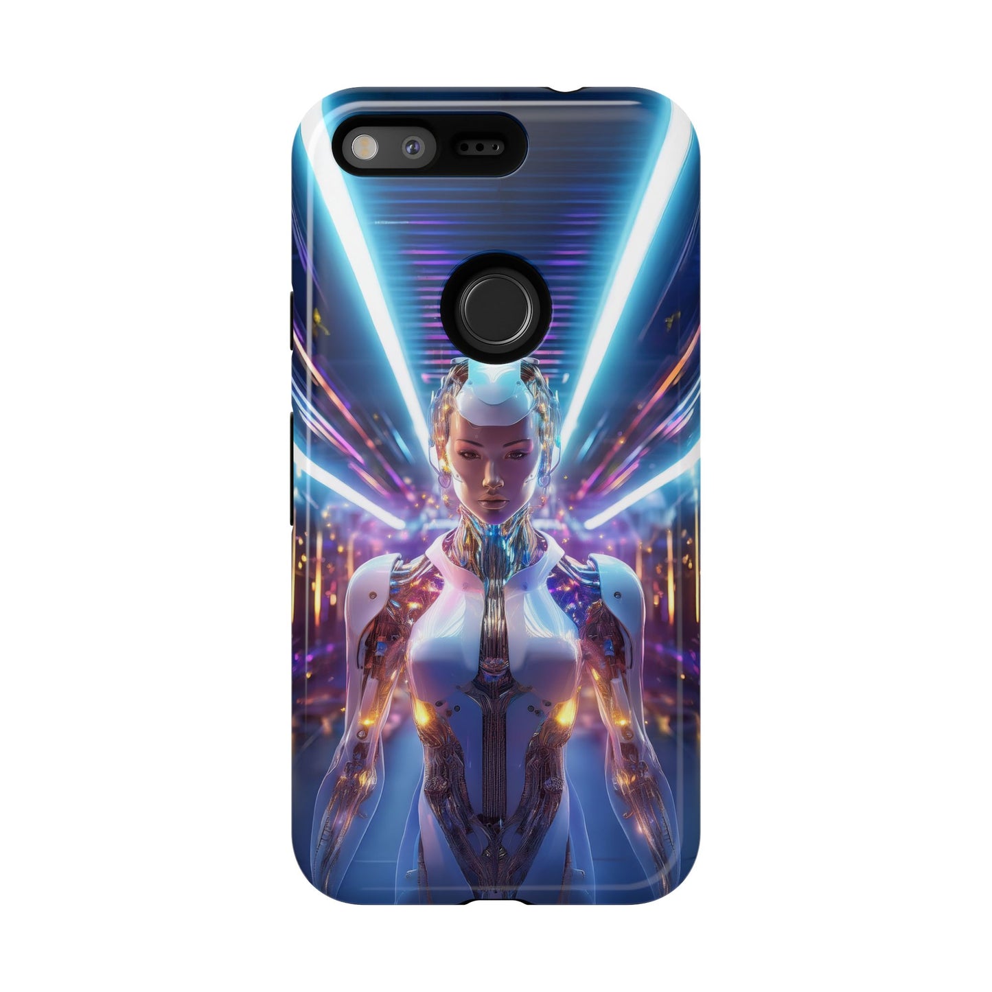 Futuristic Human Android Hybrid Cell Phone Case 007