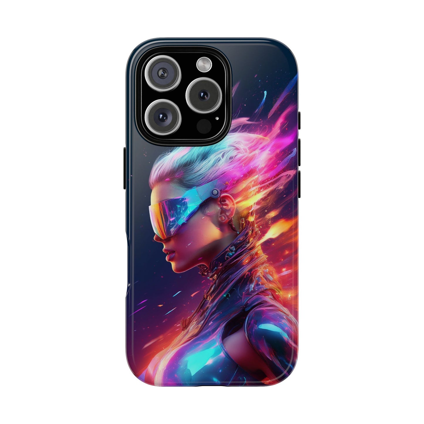 Futuristic Cyberpunk Female Cell Phone Case 025