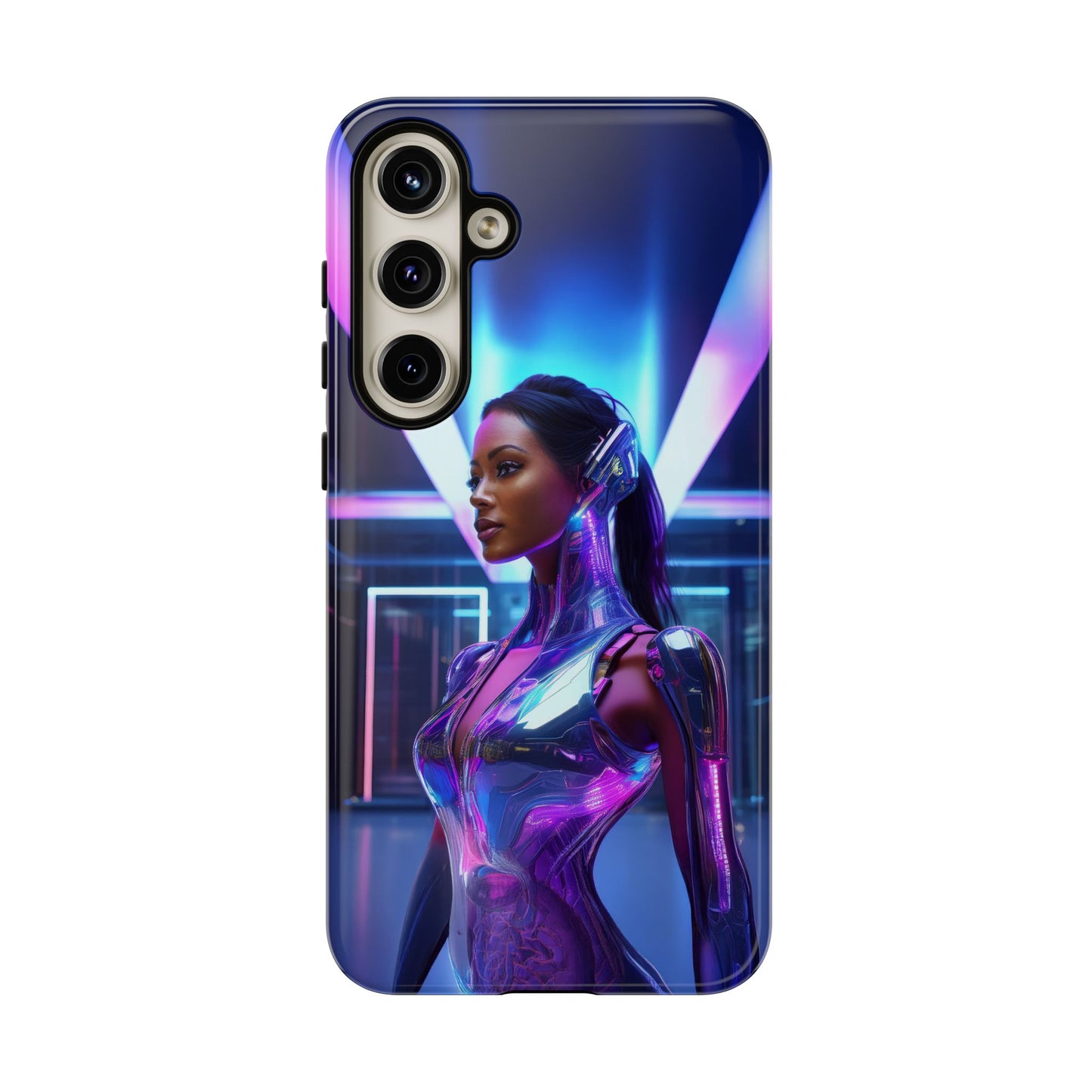 Futuristic Human Android Hybrid Cell Phone Case 017