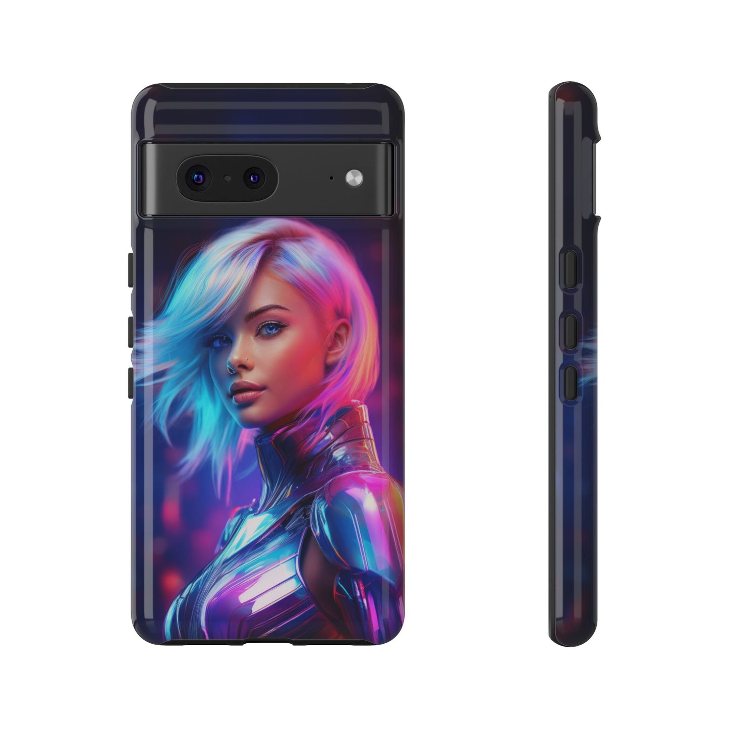 Futuristic Cyberpunk Female Cell Phone Case 028