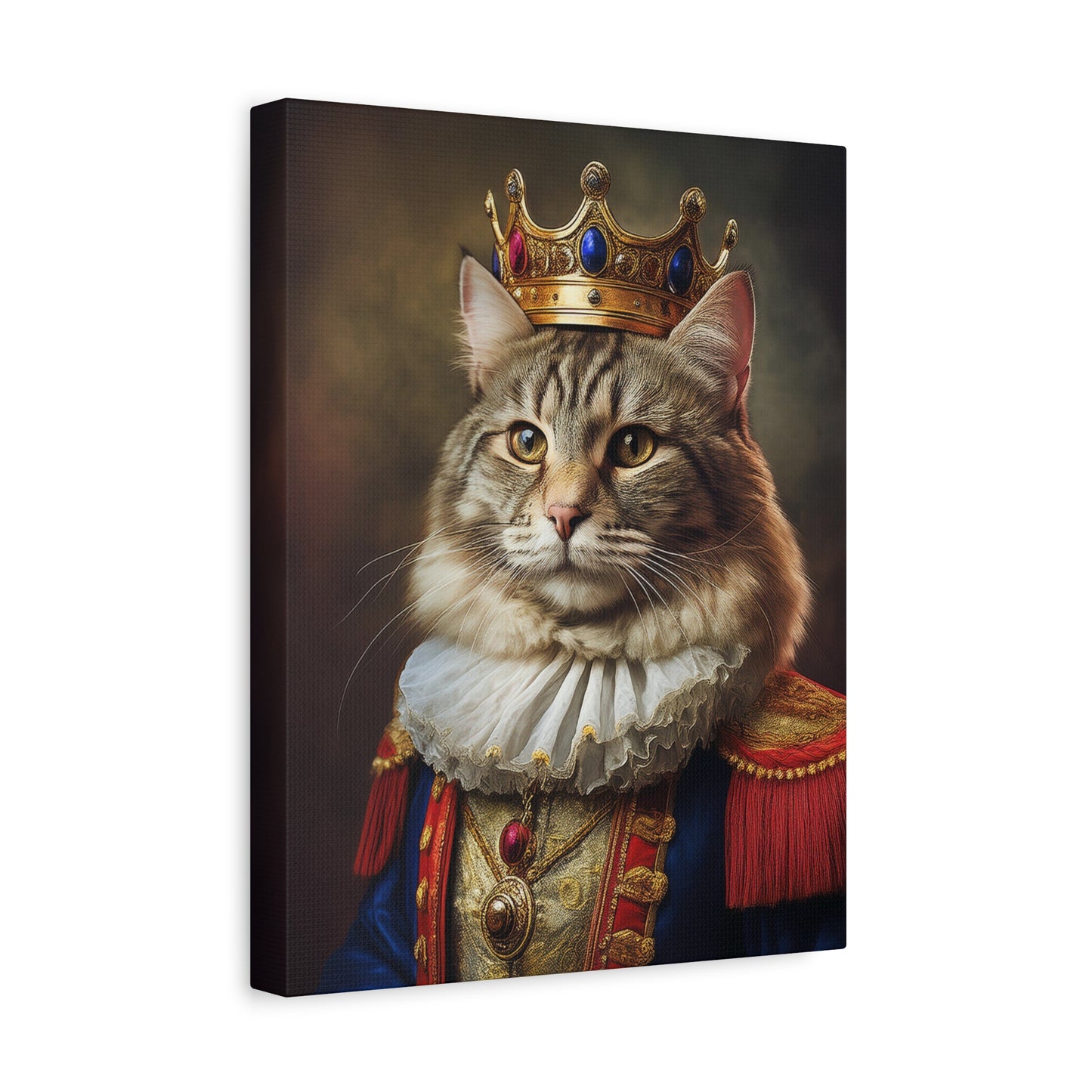 His Royal Meowjesty Canvas Art | Stretched Matte Wall Decor 003