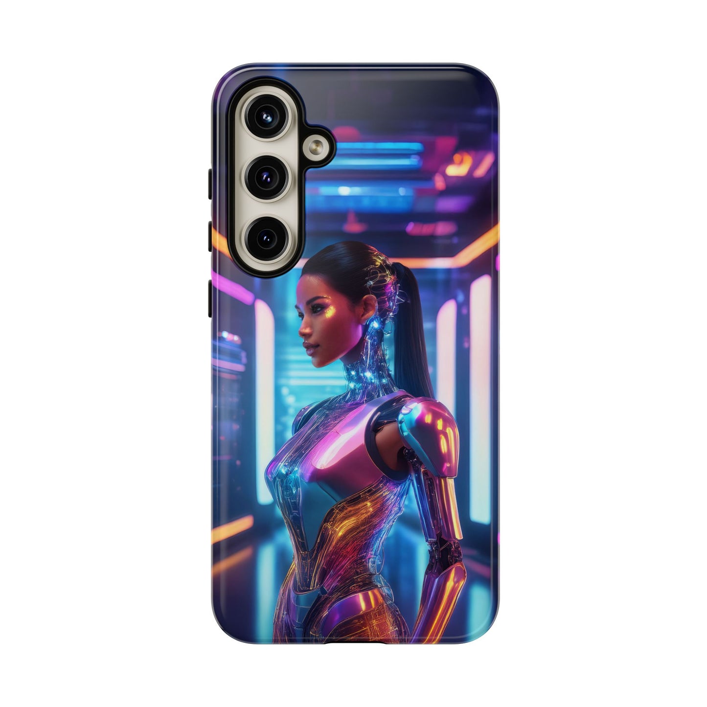 Futuristic Human Android Hybrid Cell Phone Case 016