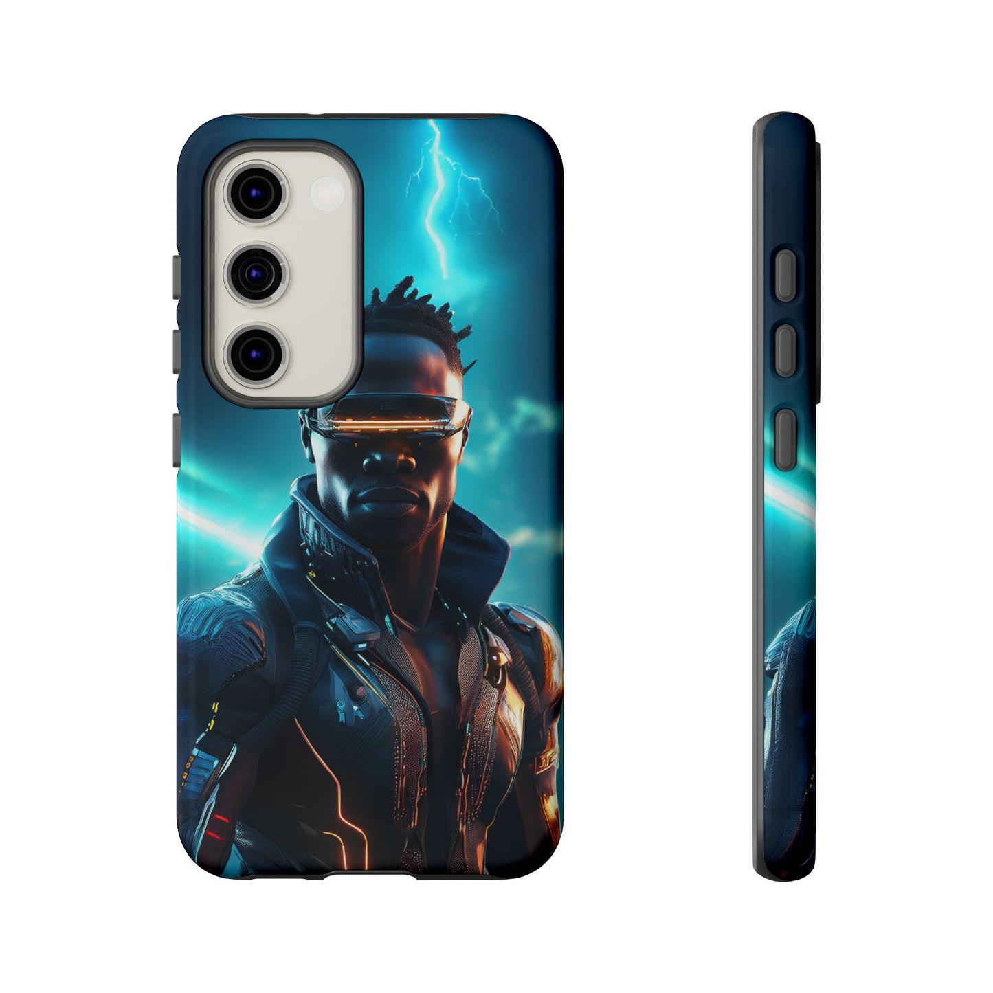 Futuristic Cyberpunk Male Cell Phone Case 014