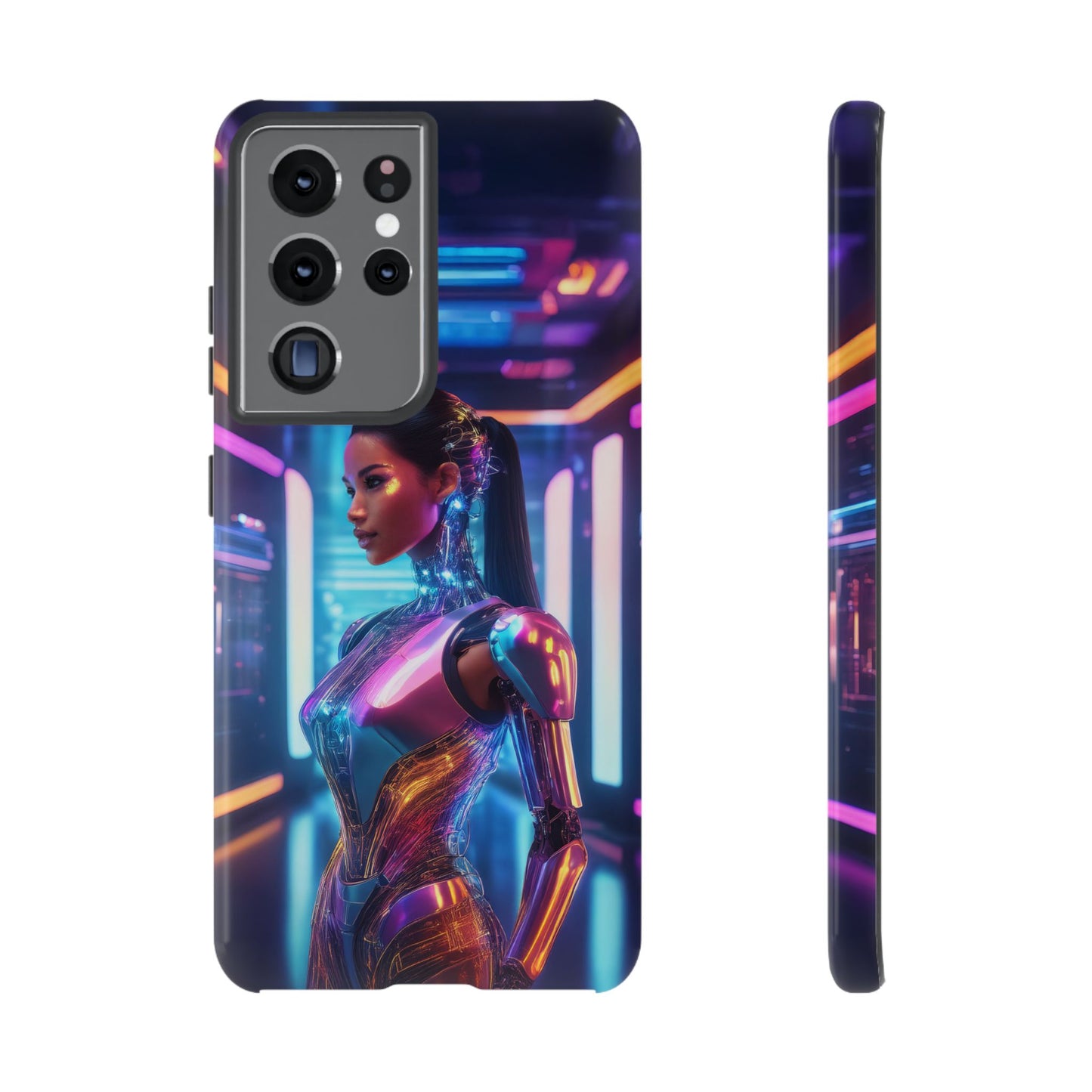 Futuristic Human Android Hybrid Cell Phone Case 016