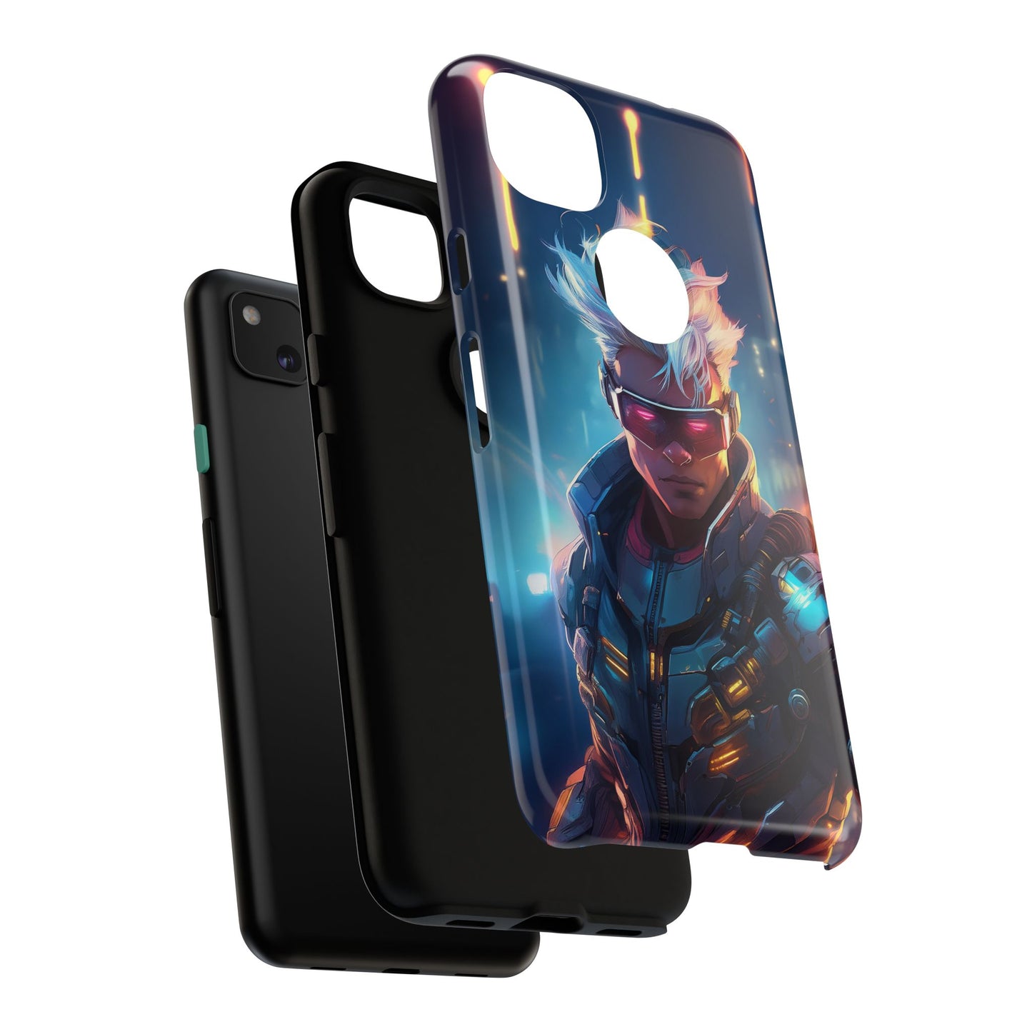 Futuristic Cyberpunk Male Cell Phone Case 018