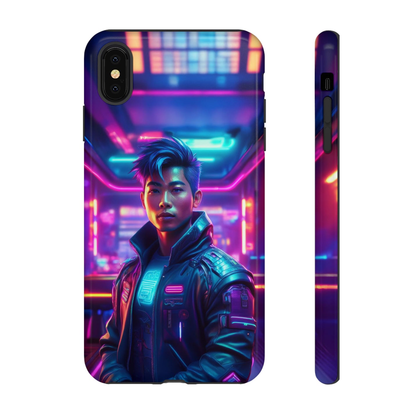 Futuristic Cyberpunk Male Cell Phone Case 012