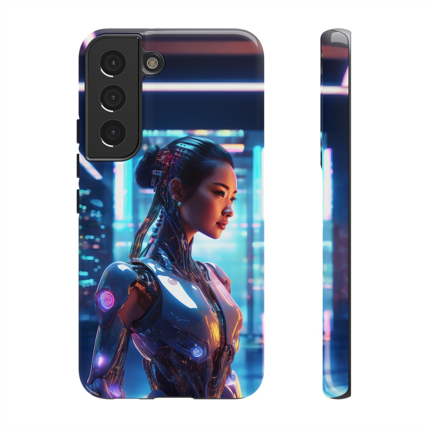 Futuristic Human Android Hybrid Cell Phone Case 013