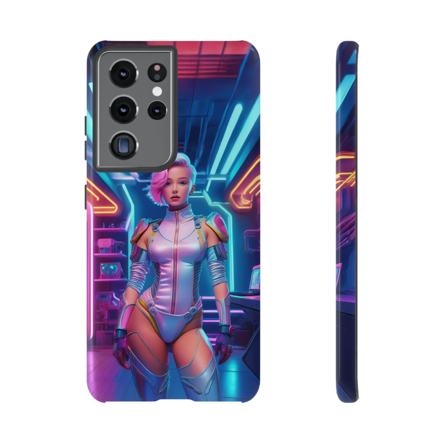 Futuristic Cyberpunk Female Cell Phone Case 002