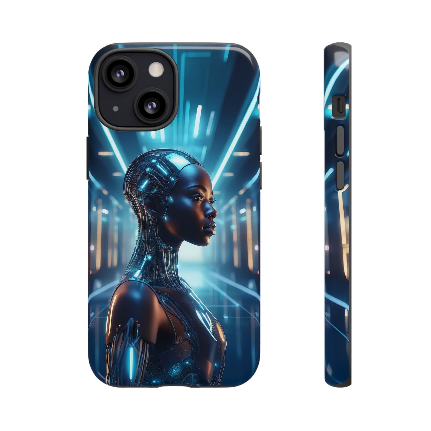 Futuristic Human Android Hybrid Cell Phone Case 003