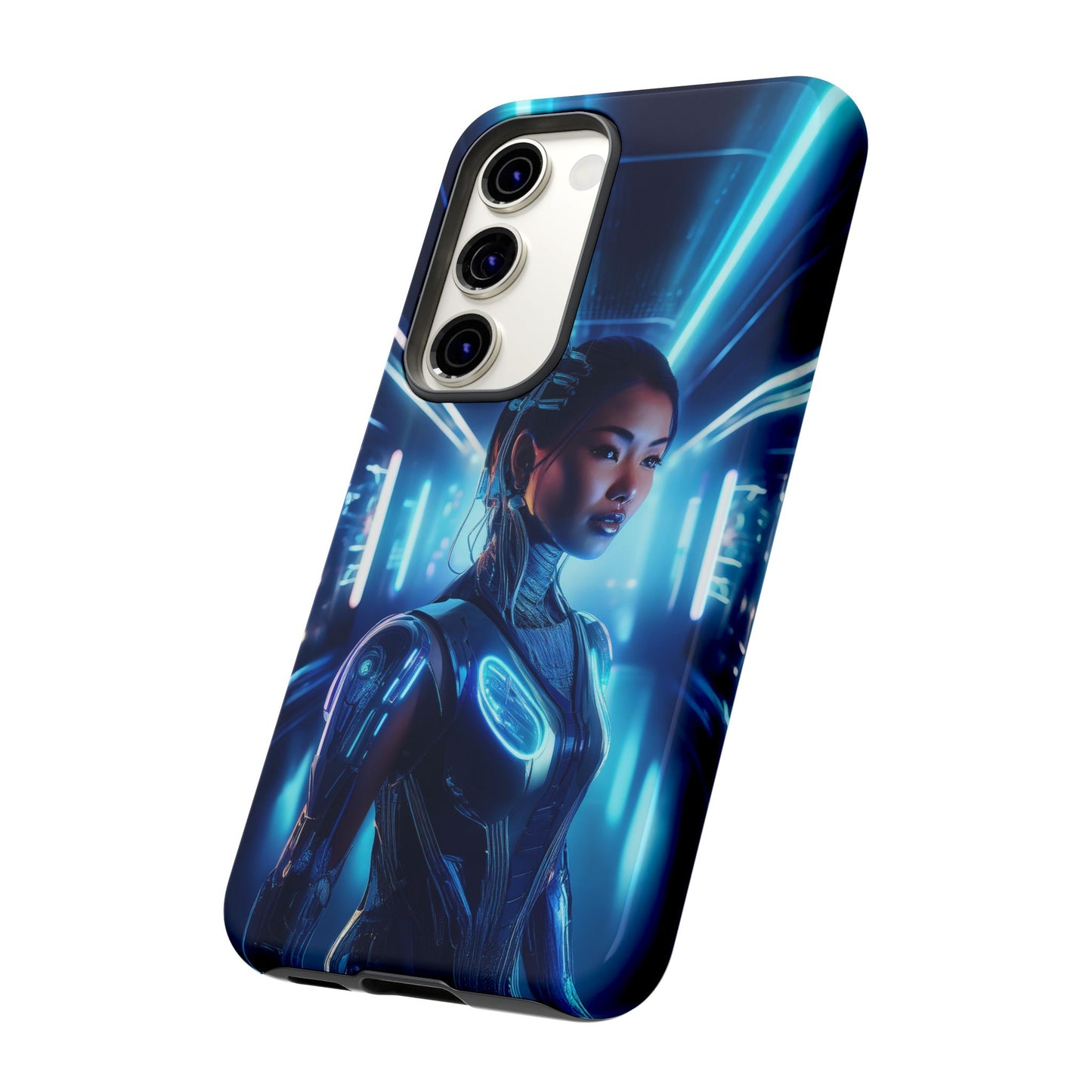 Futuristic Human Android Hybrid Cell Phone Case 004