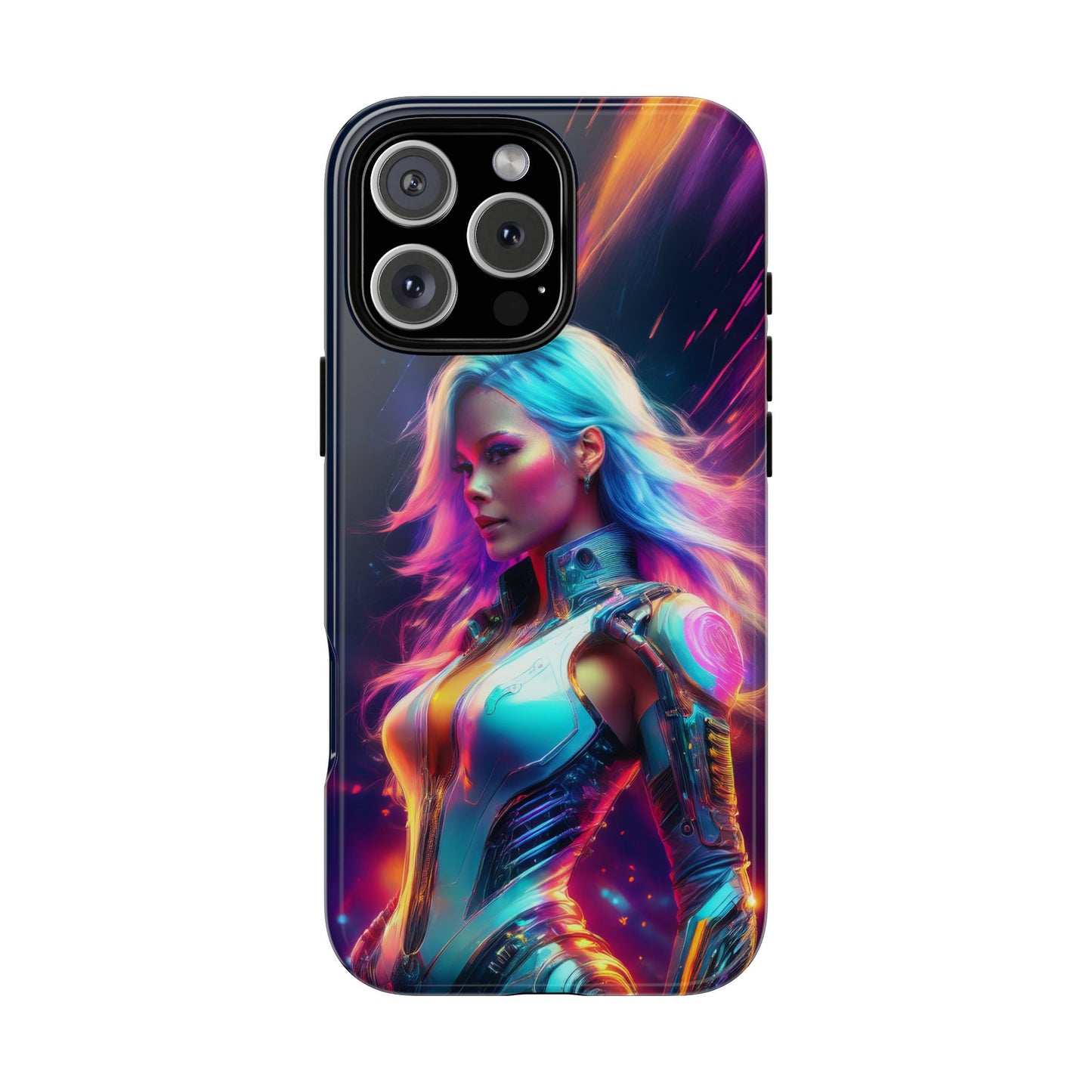 Futuristic Cyberpunk Female Cell Phone Case 012