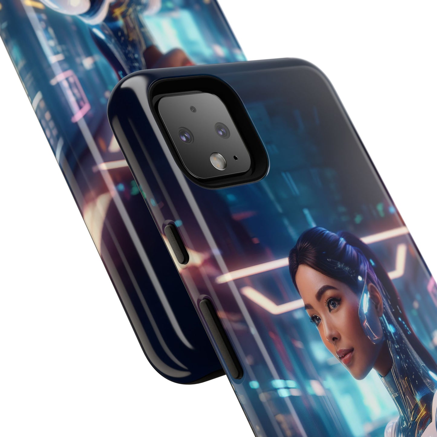 Futuristic Human Android Hybrid Cell Phone Case 005