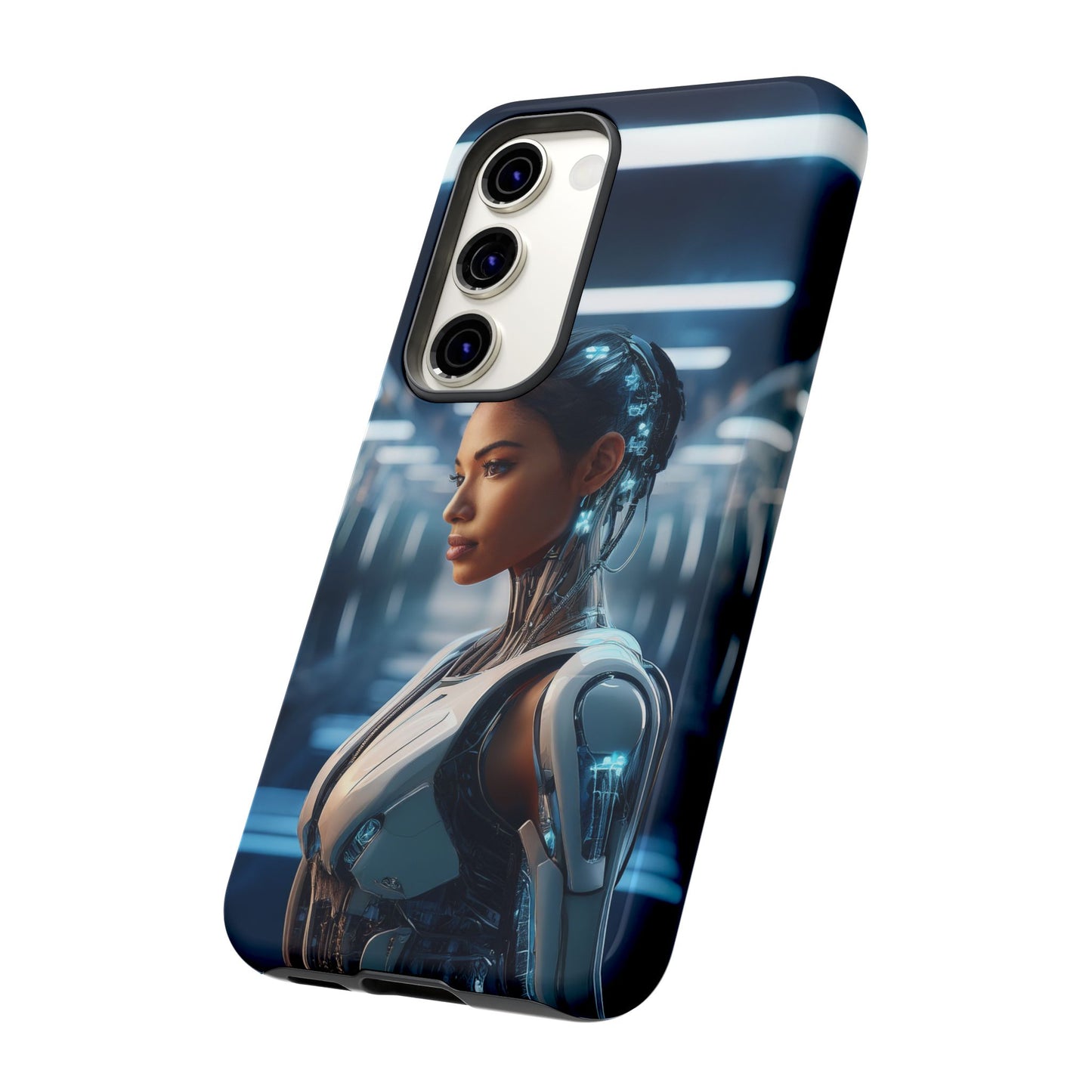 Futuristic Human Android Hybrid Cell Phone Case 002