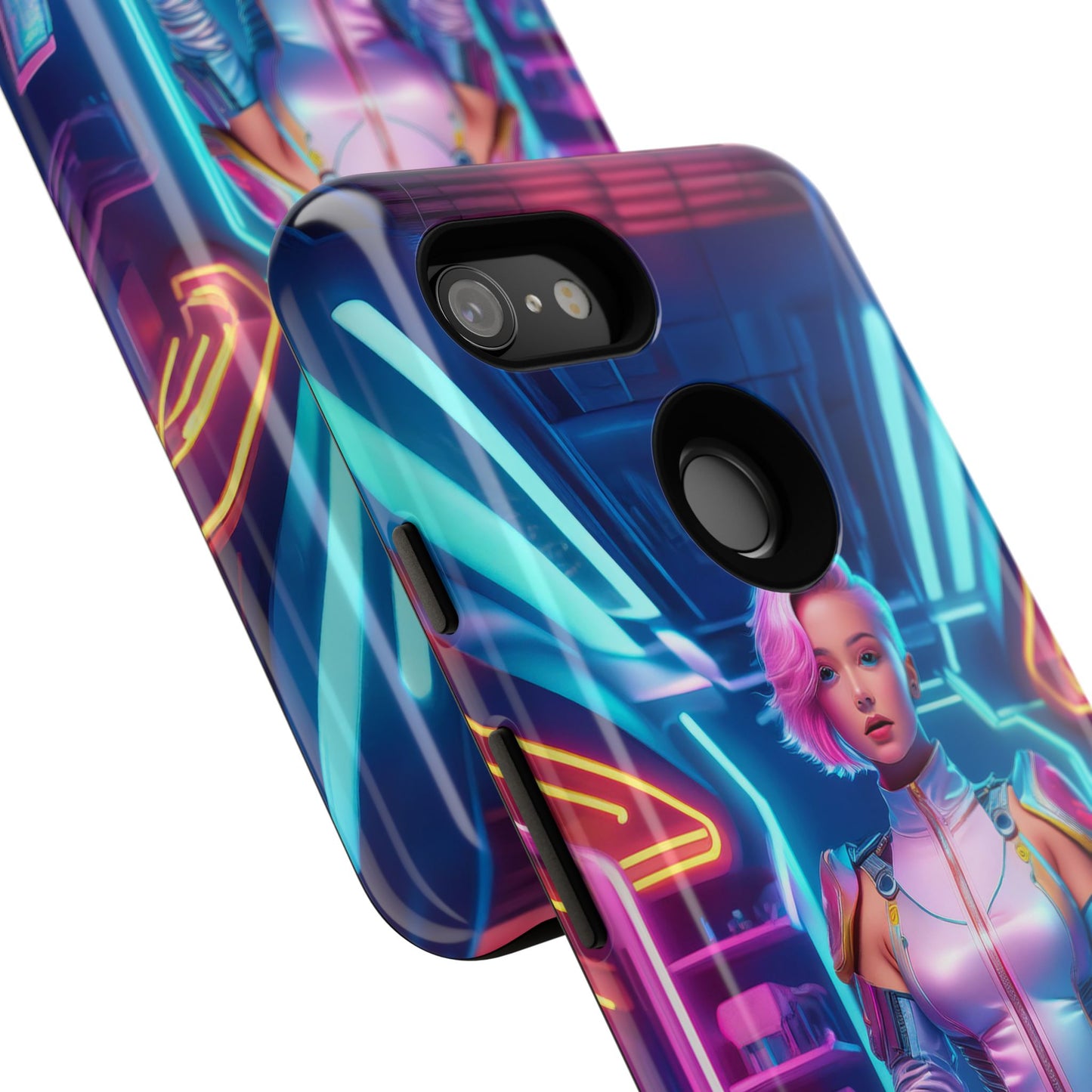 Futuristic Cyberpunk Female Cell Phone Case 002