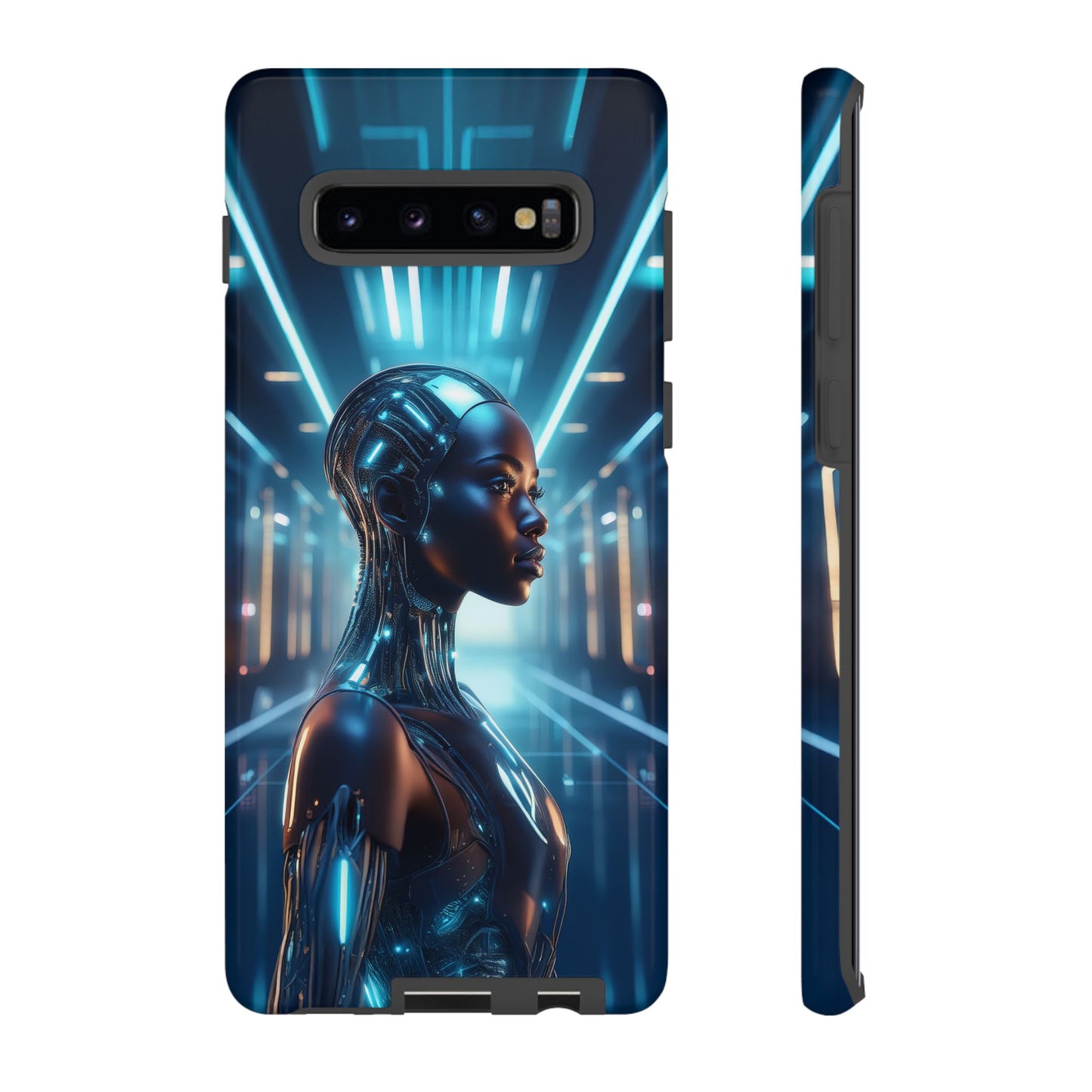 Futuristic Human Android Hybrid Cell Phone Case 003