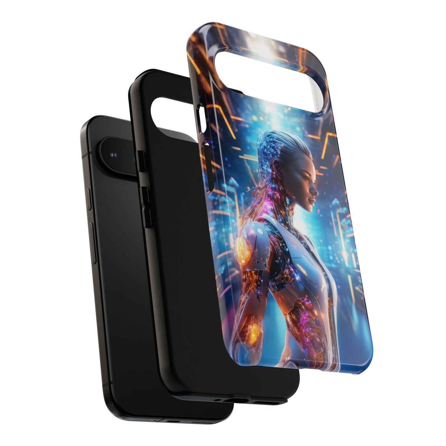 Futuristic Human Android Hybrid Cell Phone Case 008