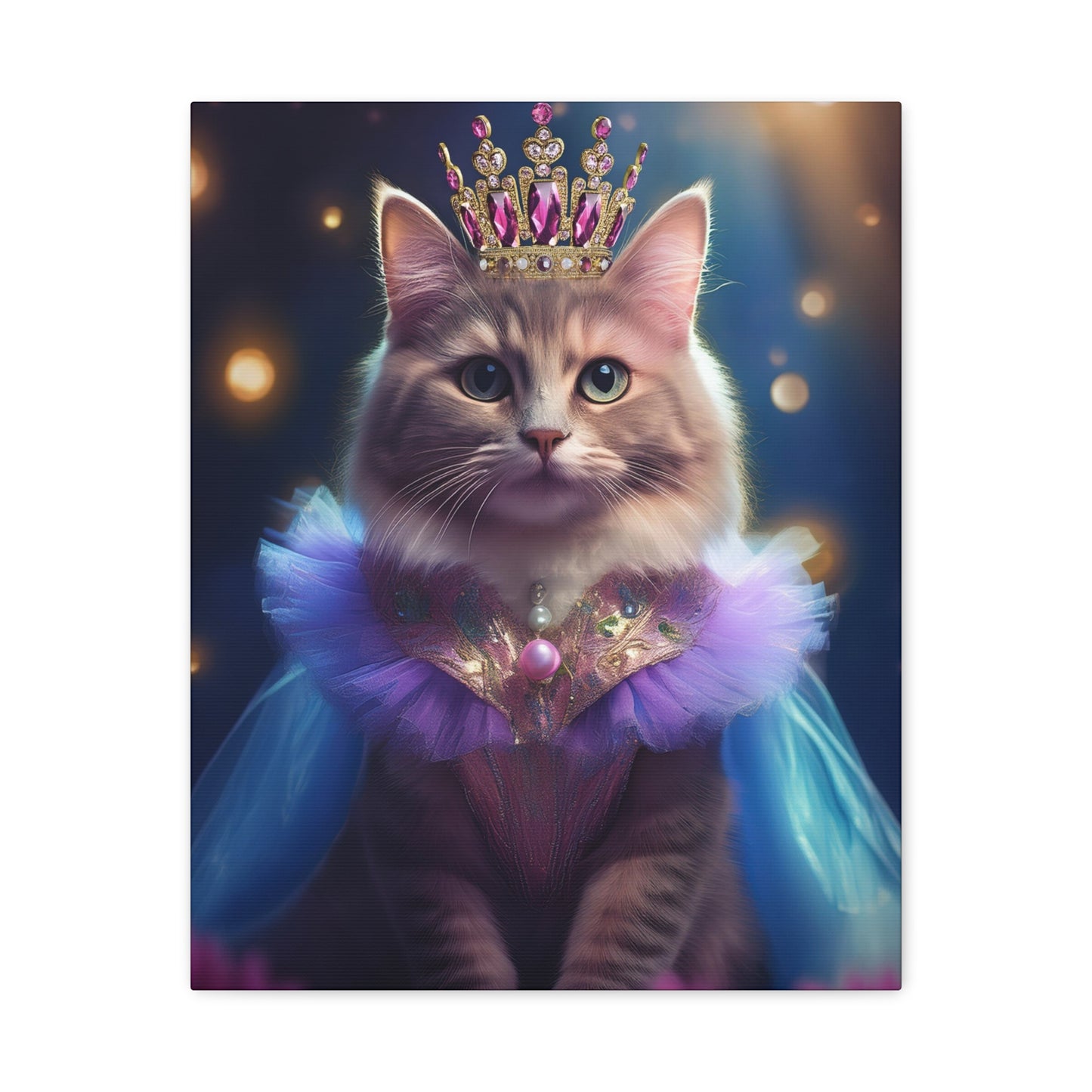 Meowgical Fairy Purrincess Canvas Art | Stretched Matte Wall Decor 003