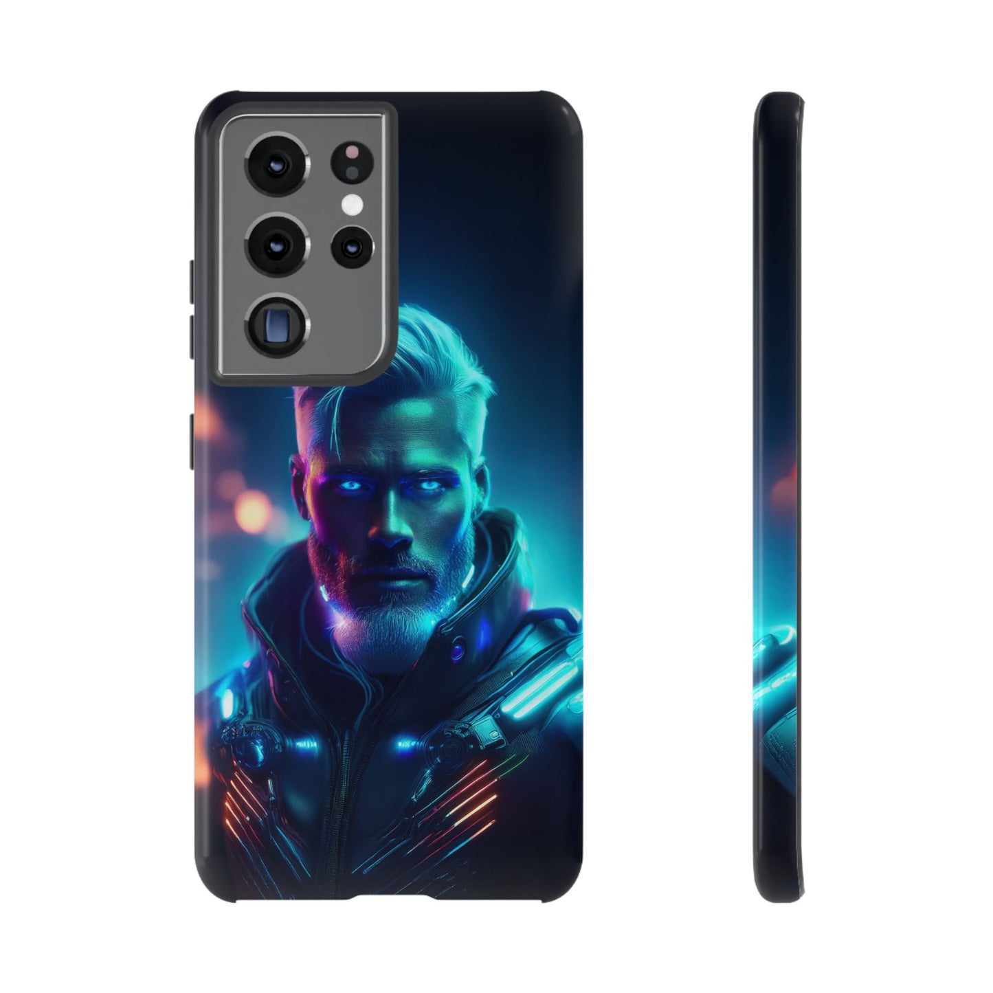 Futuristic Cyberpunk Male Cell Phone Case 023