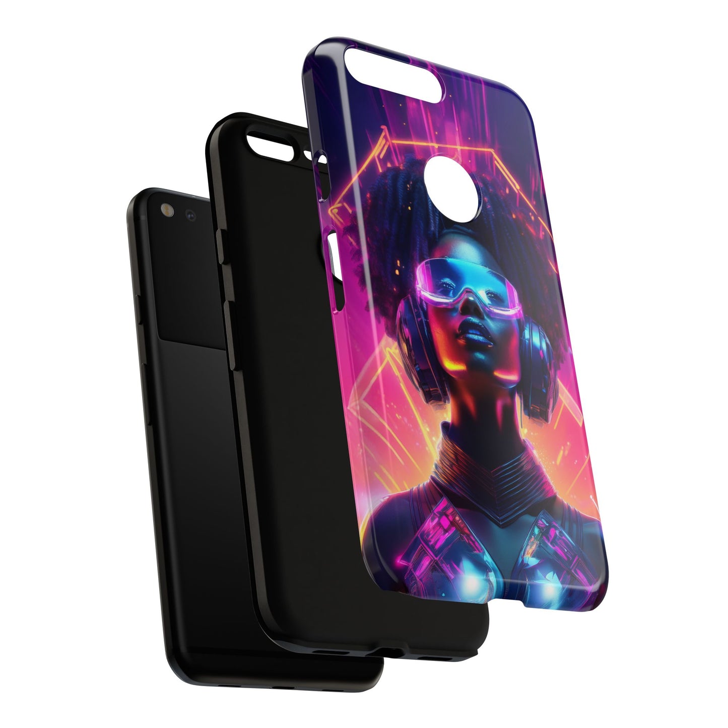 Futuristic Cyberpunk Female Cell Phone Case 030