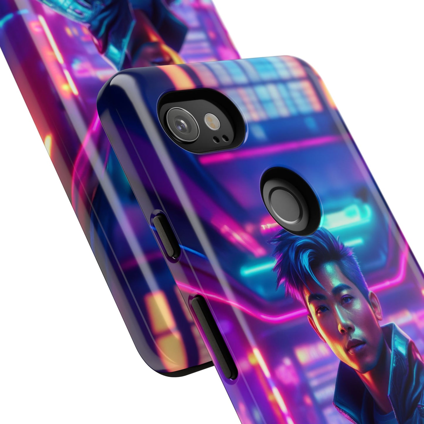 Futuristic Cyberpunk Male Cell Phone Case 012