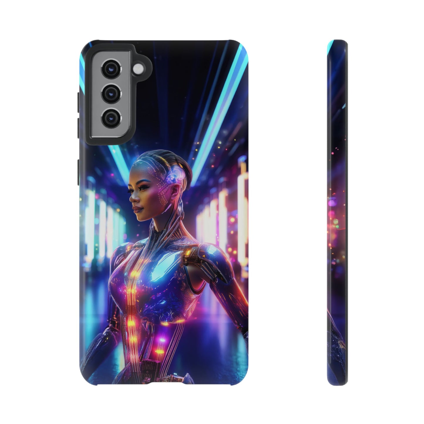 Futuristic Human Android Hybrid Cell Phone Case 010