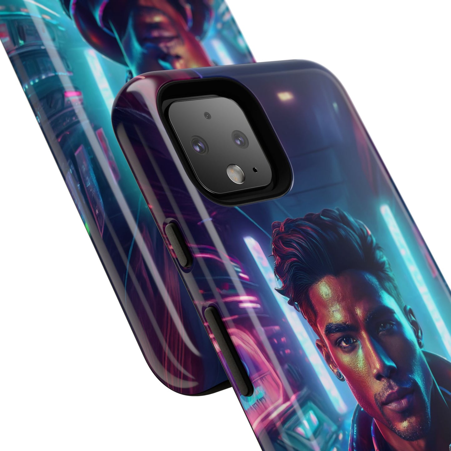 Futuristic Cyberpunk Male Cell Phone Case 007