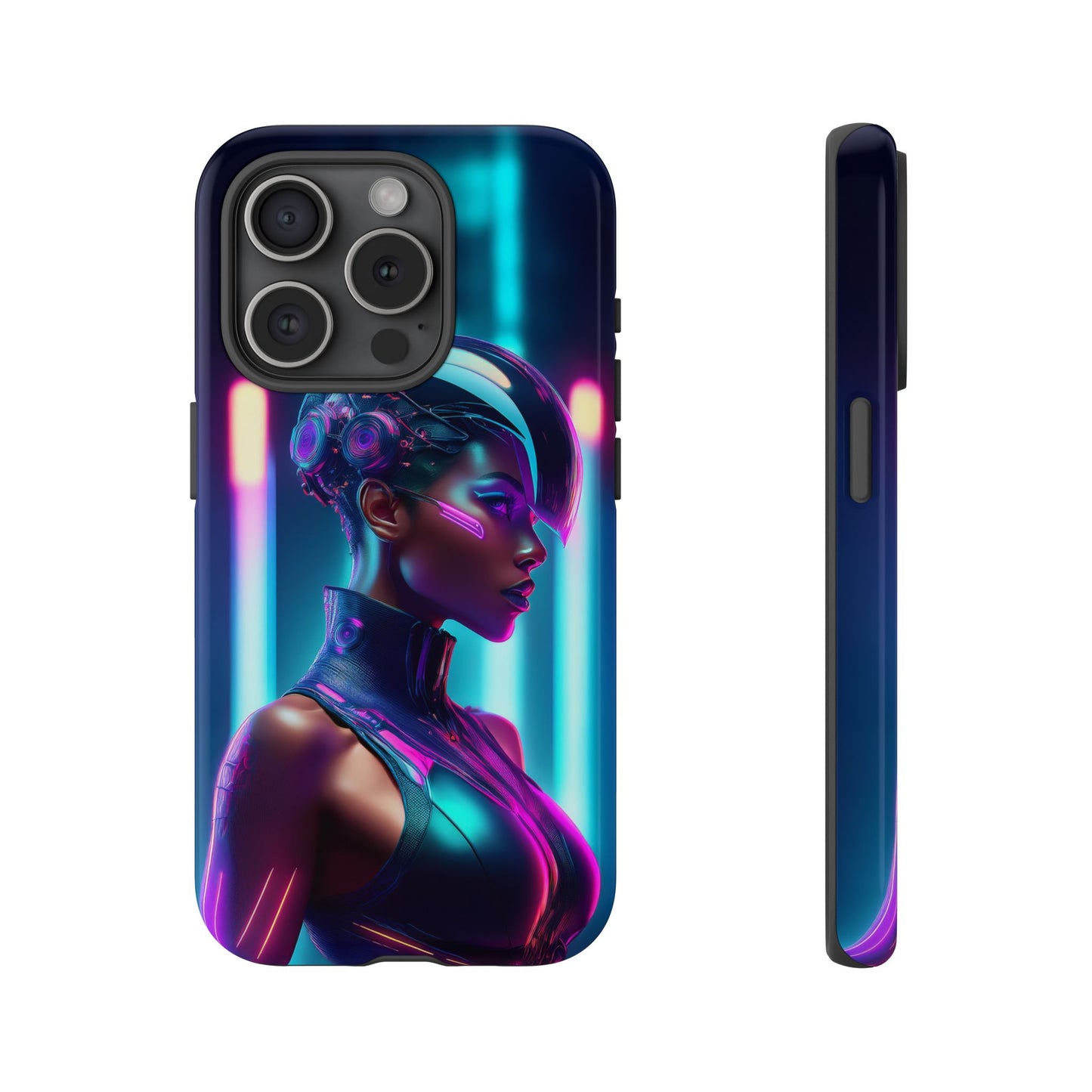 Futuristic Cyberpunk Female Cell Phone Case 021