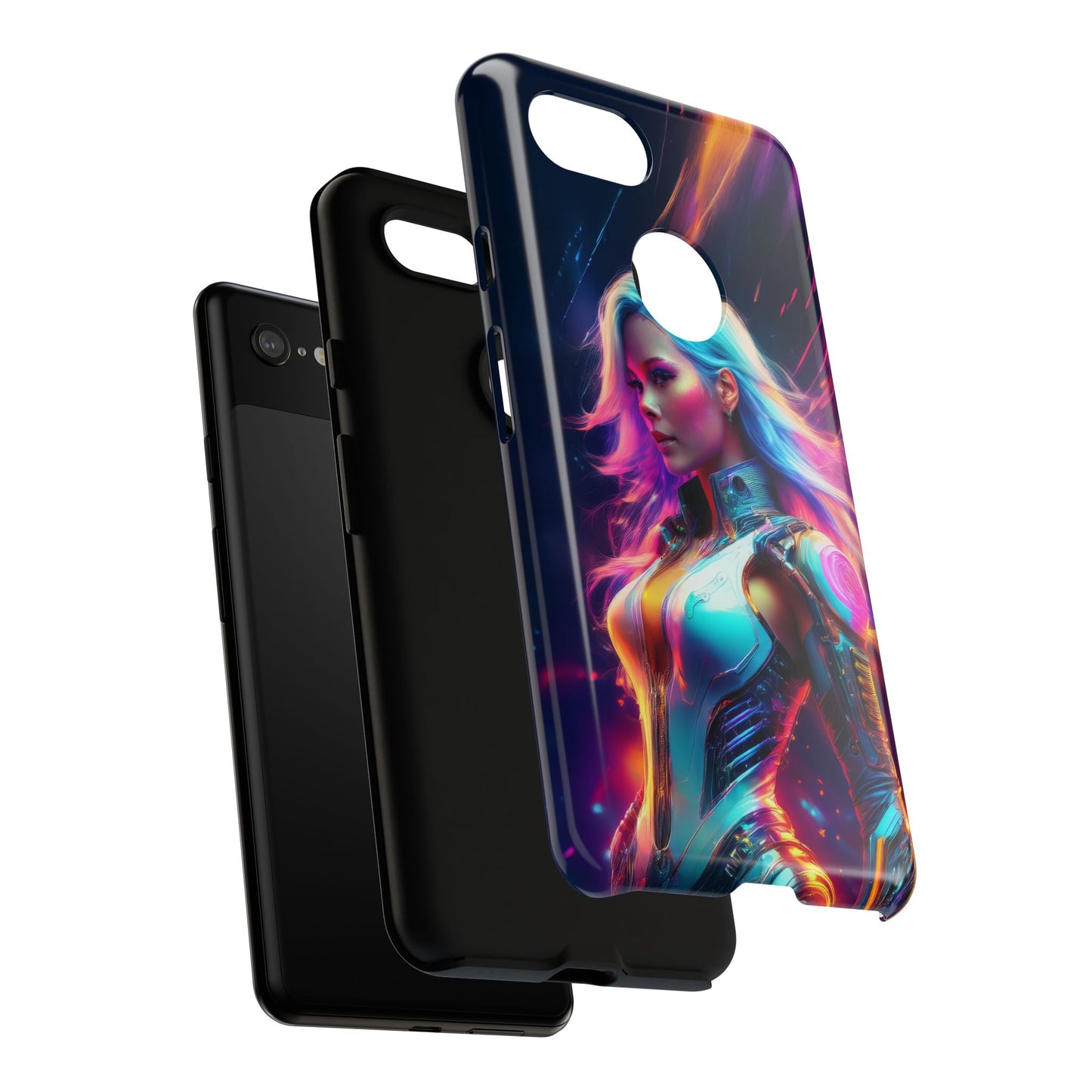 Futuristic Cyberpunk Female Cell Phone Case 012