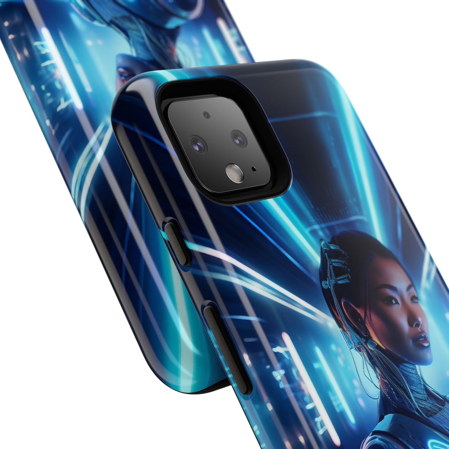 Futuristic Human Android Hybrid Cell Phone Case 004